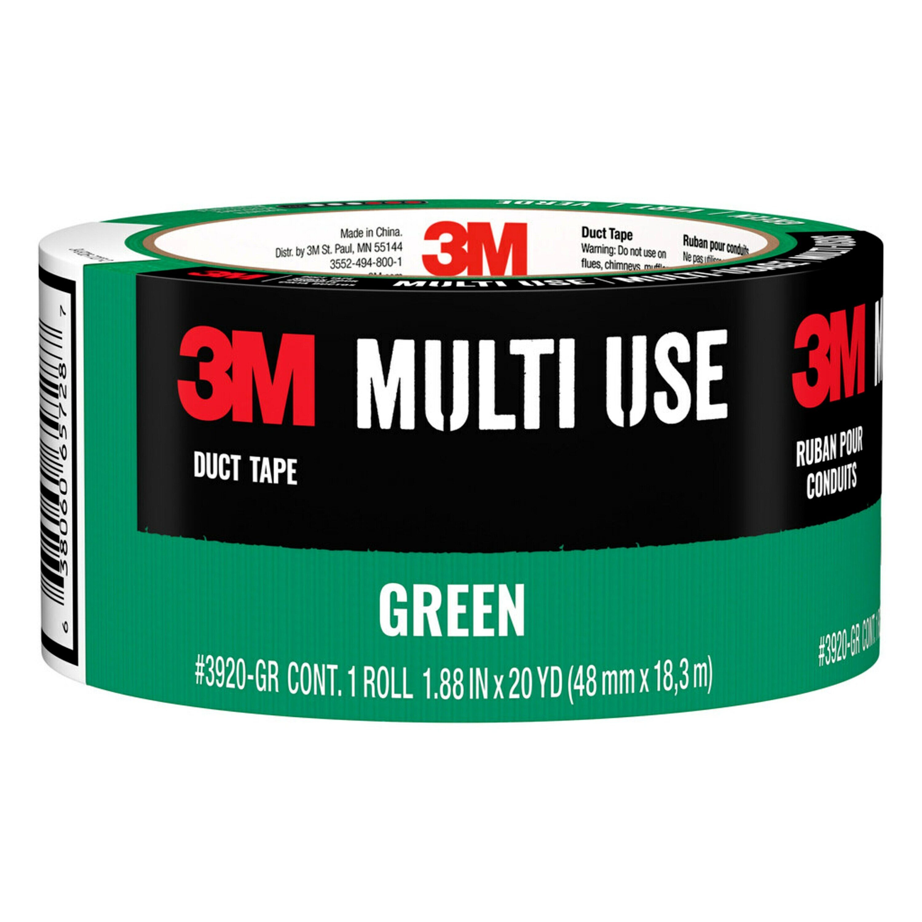 3M Green Rubberized Duct Tape 1.88-in x 20 Yard(s) in the Duct