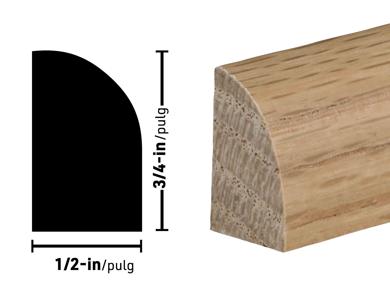 RELIABILT L03126BS8 Quarter-Round-Moulding - View #2