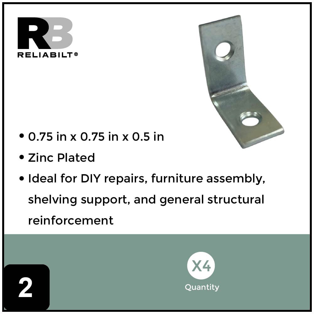RELIABILT 23299ZCXLG Mending-Plates-Brackets-Braces - View #2