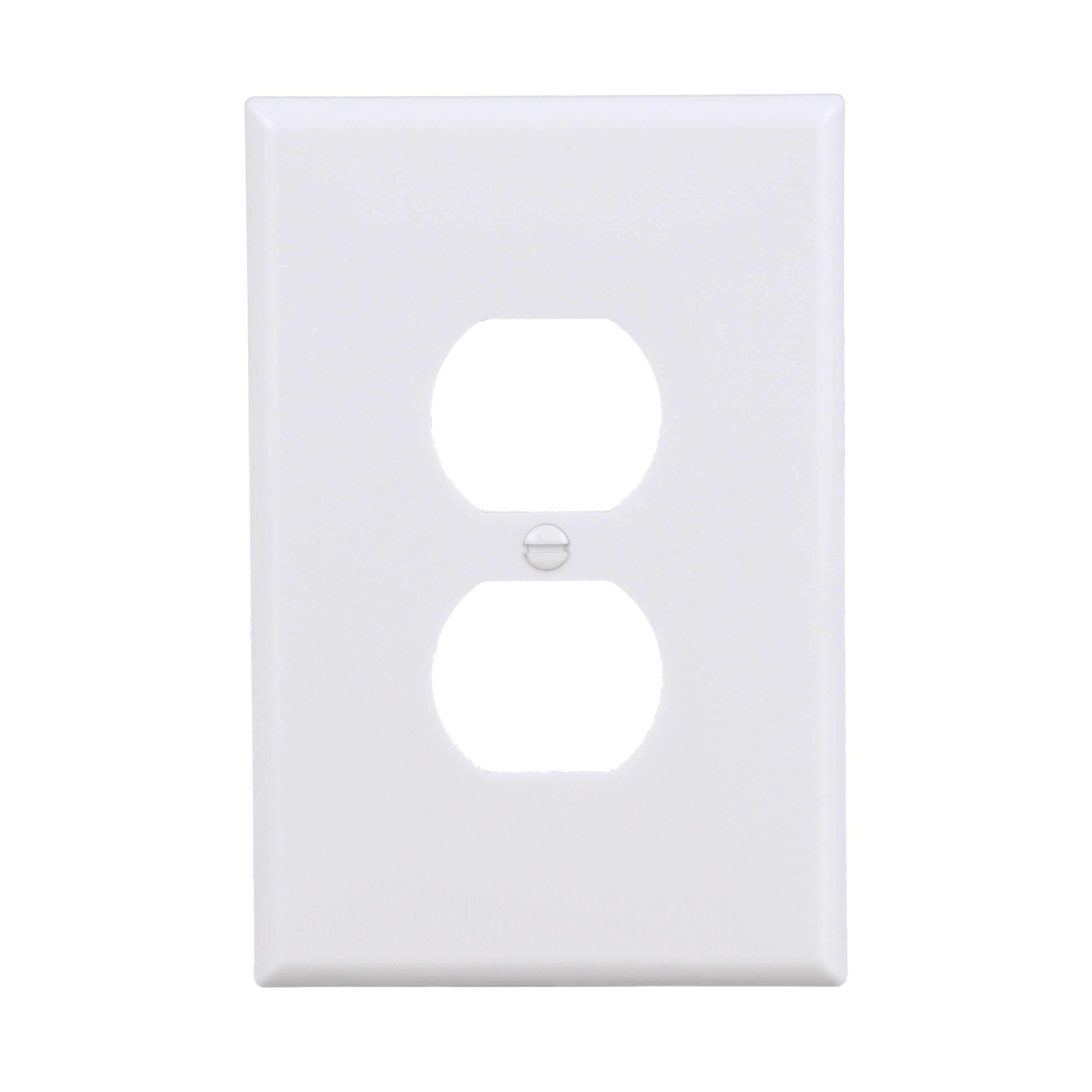 25 Eaton Ivory 1-Gang Duplex Receptacle Thermoset Mid-Size Wallplate Covers 
