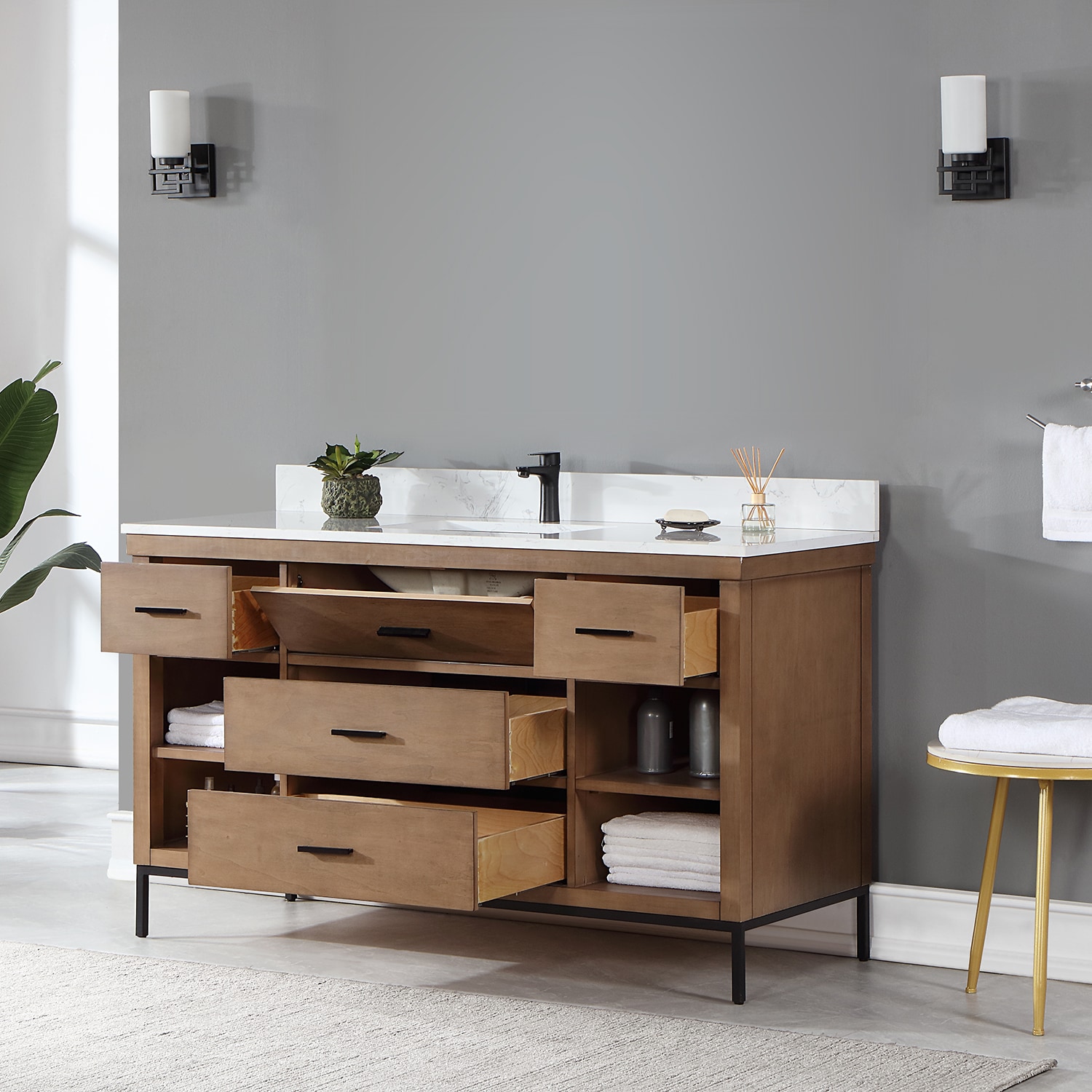 Altair 545060S-BR-AW-NM Bath-Vanity-Combo - View #7