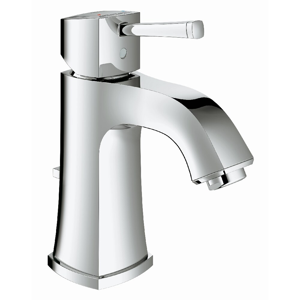 Grohe Grandera Starlight Chrome 1 Handle Single Hole Watersense Bathroom Sink Faucet With Drain 5853