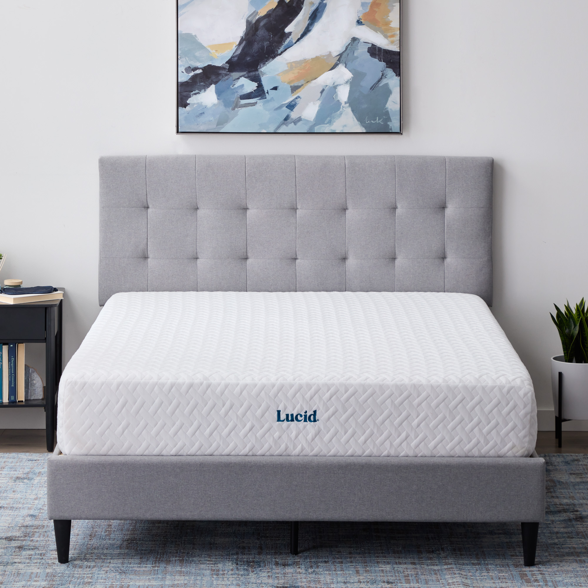 Federaal gespannen Goneryl LUCID Comfort Collection 10-in Soft Full Memory Foam Mattress In A Box in  the Mattresses department at Lowes.com