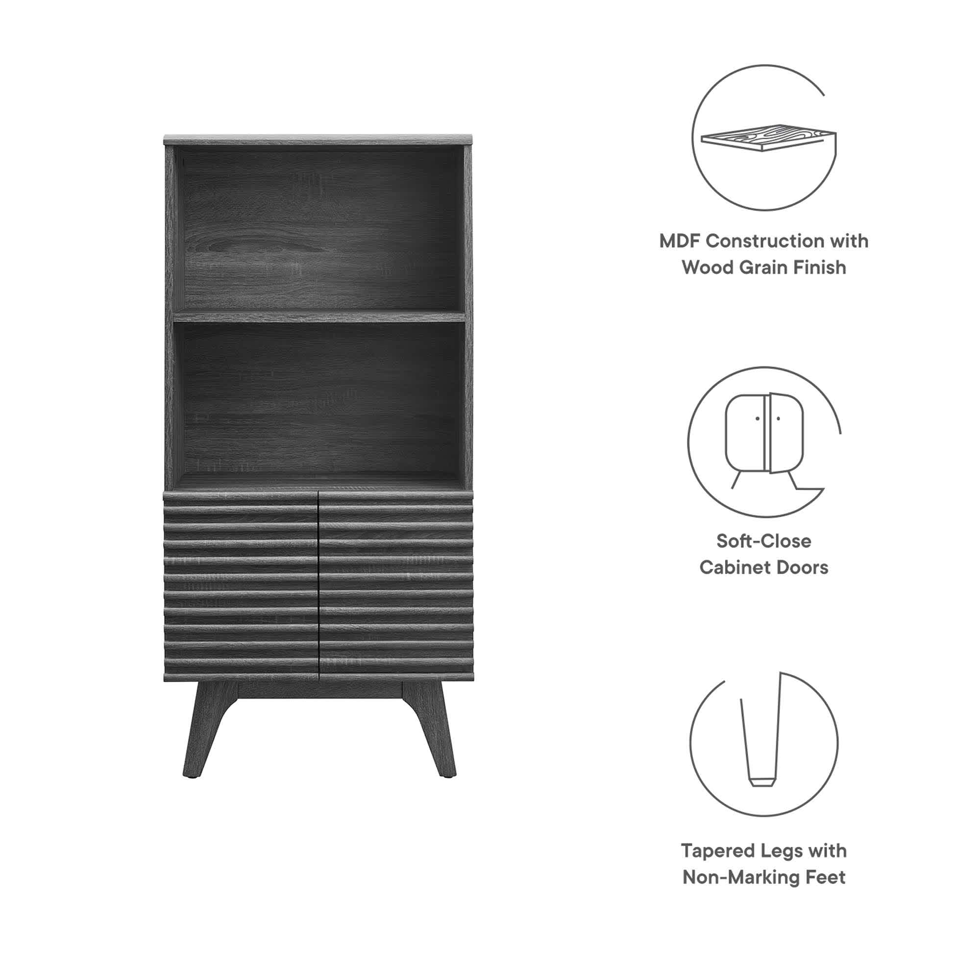 Modway EEI-6229-CHA bookcases - View #2