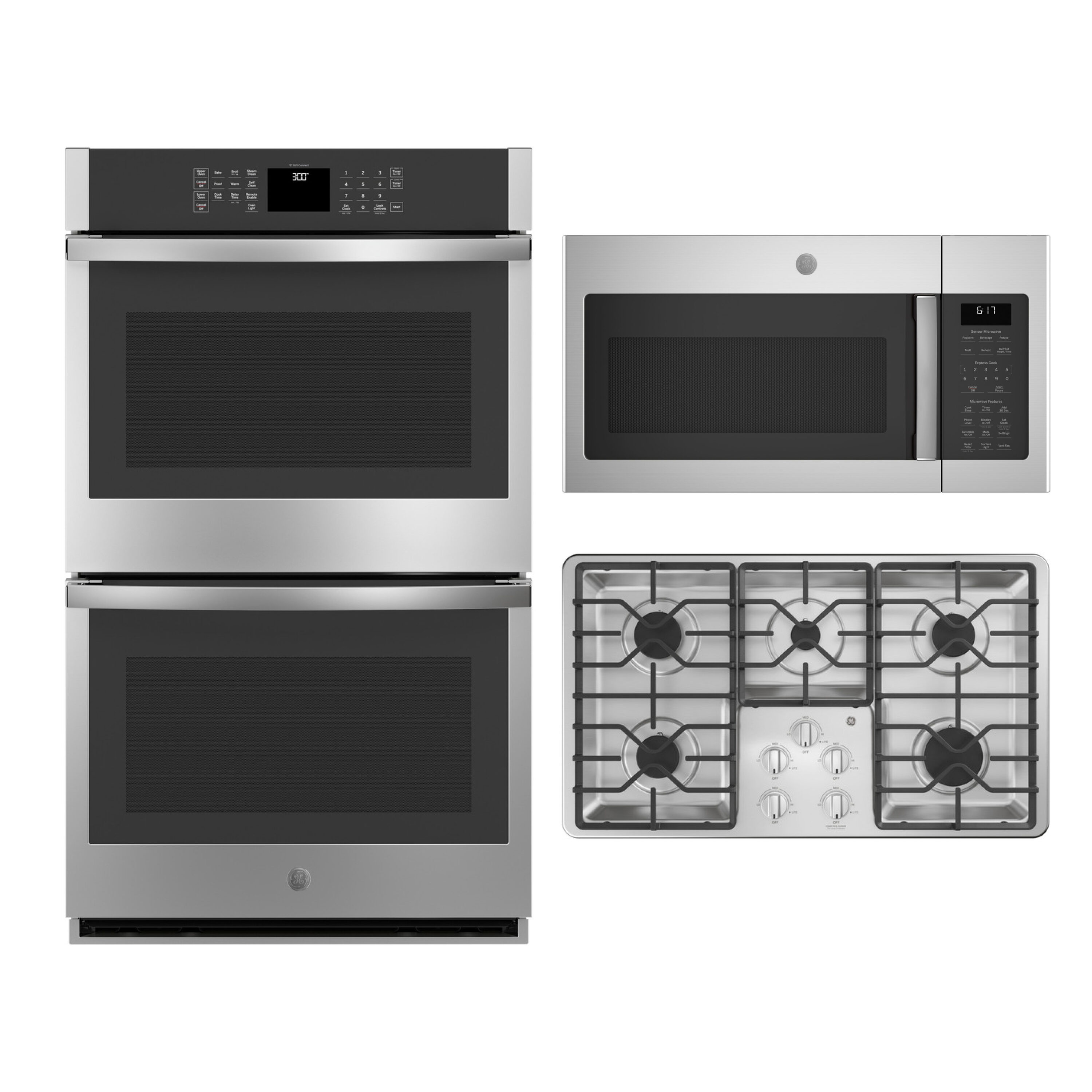 GE® 1.6 Cu. Ft. Stainless Steel Over The Range Microwave