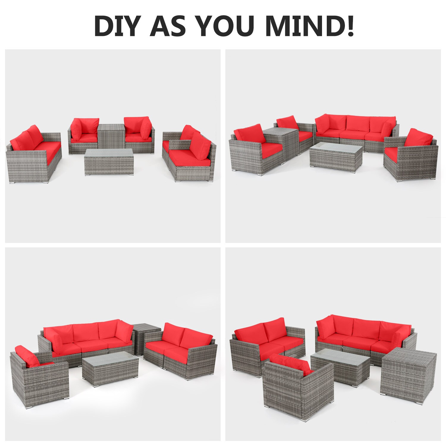 Tribesigns HO008-GYRD Patio-Sofas-Daybeds - View #5