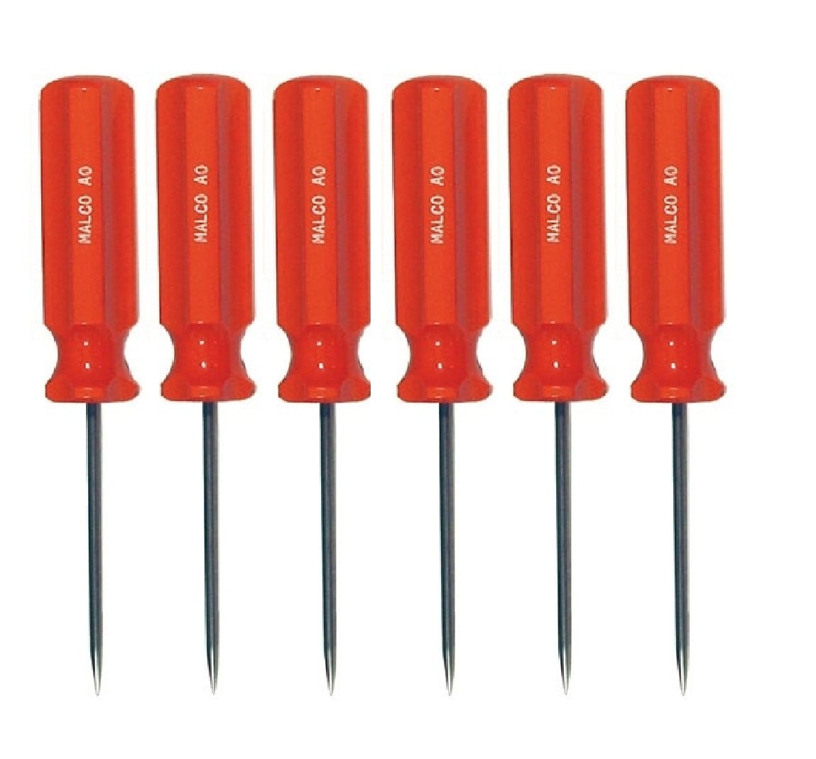 Malco Steel Punch Awl - 1/8 in. Scratch Awl with Regular Grip, Easy to Spot  Orange Handles, Comfortable Grip, Resharpenable - 6/Box in the Punches  department at