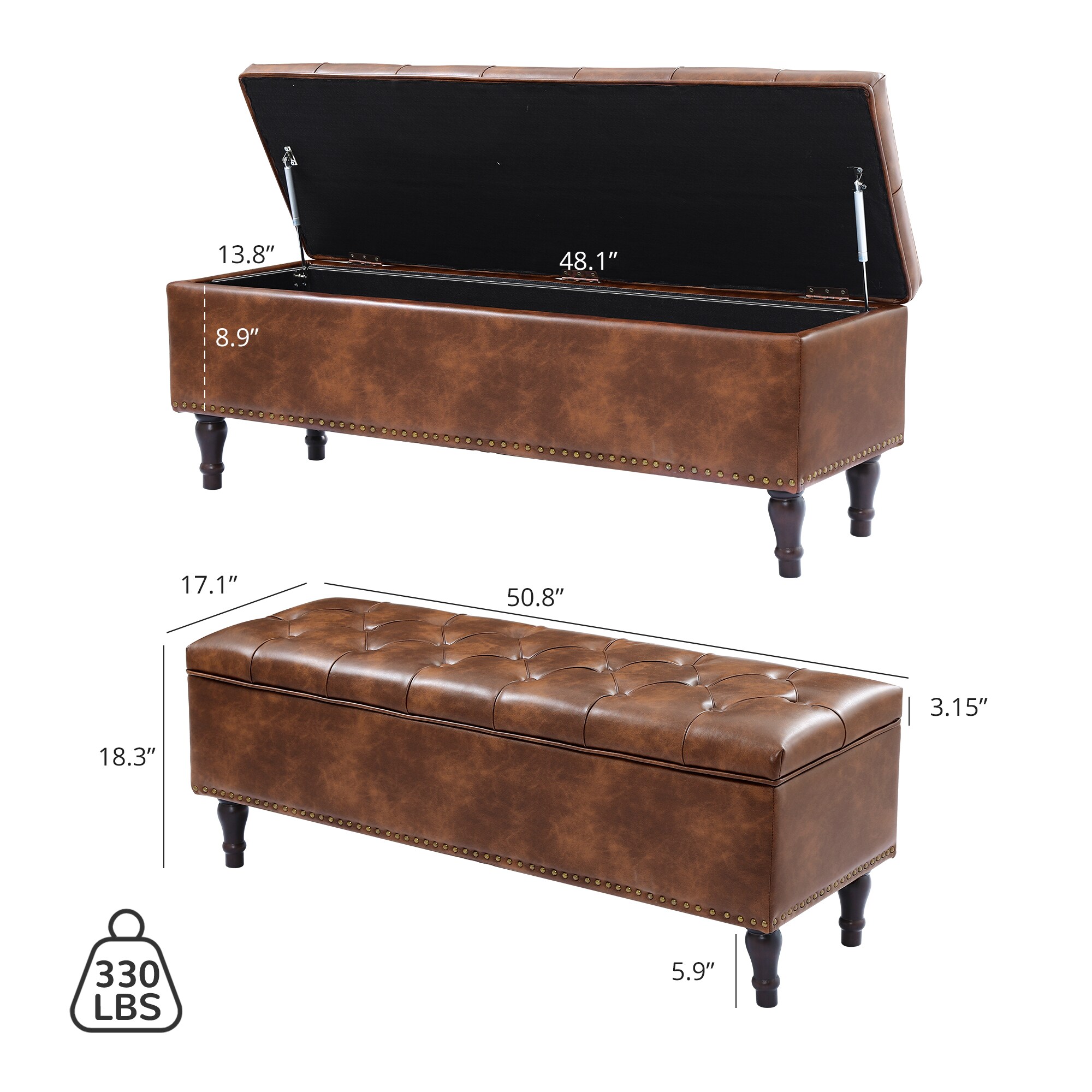 Yurevna DW-008-05LS Indoor-Ottomans - View #5