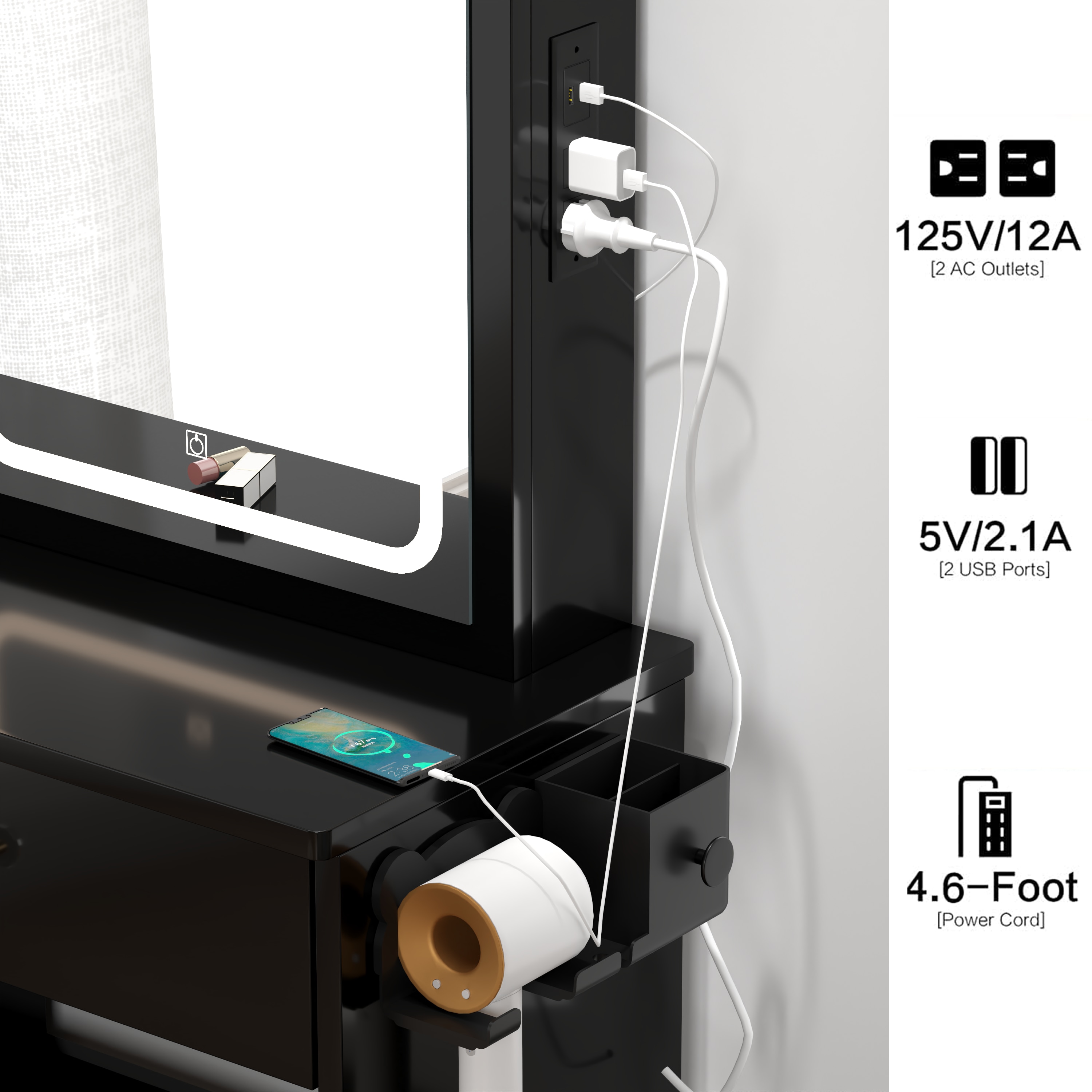 CESICIA Q134 Bedroom-Vanities - View #5