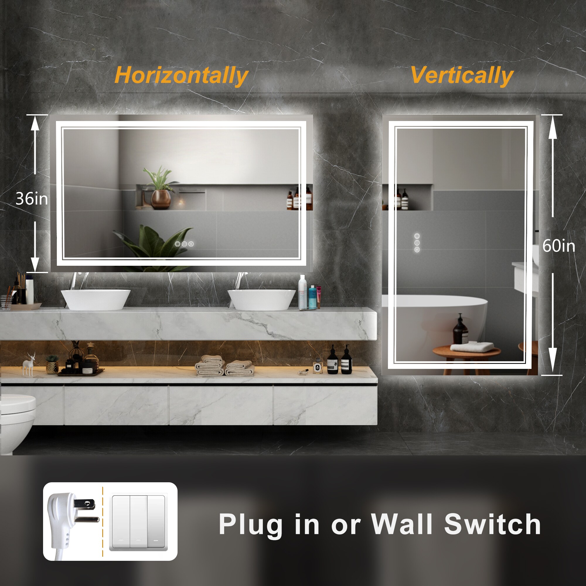 Maxax MXML01-915 Framed-Bath-Mirrors - View #3