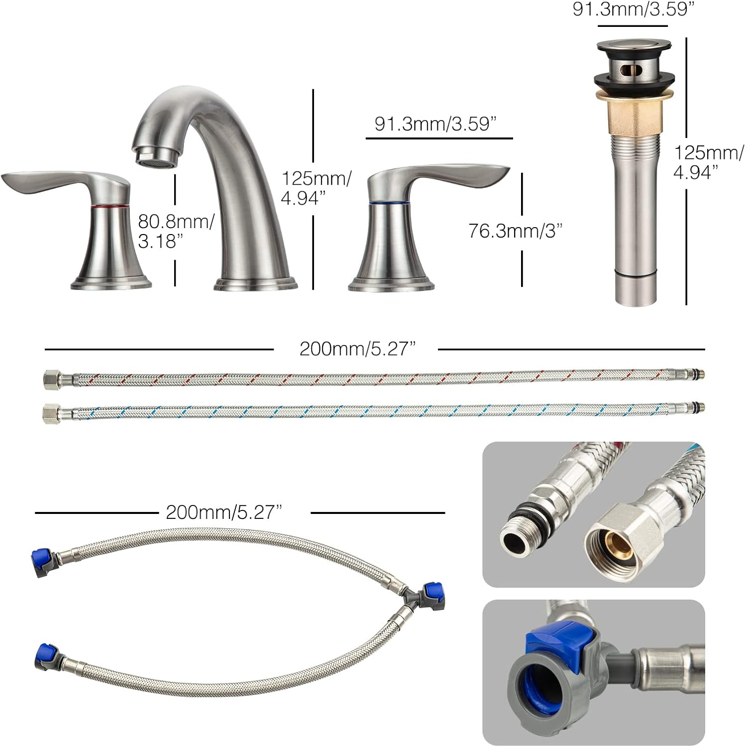 Qeetex DHZ-PHO-0X3L5Q0C Lavatory-Faucets - View #2