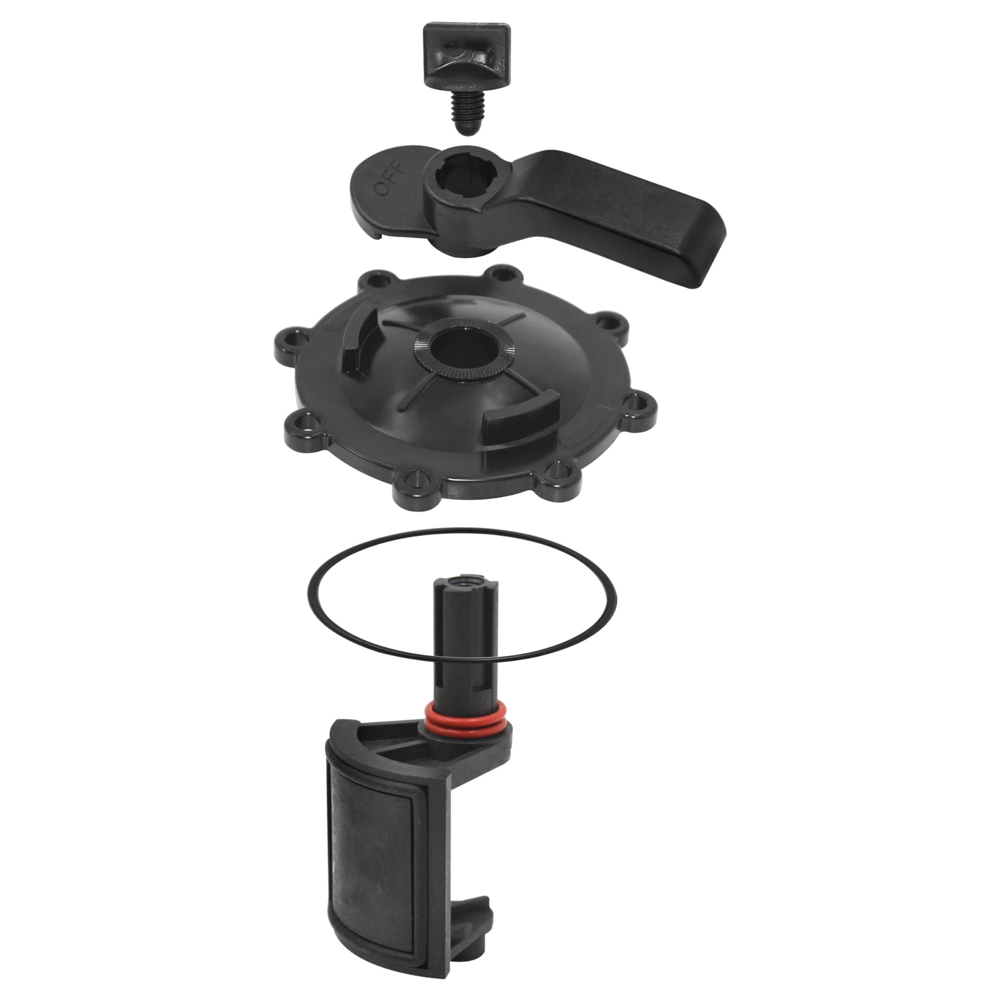 Phyfalip  2-Port 3-Port Pool Valve Rebuild Kit Compatible with Jandy Neverlube 2-way 3-way 4715 4716 4717 4724 Valves Includes Handle 7433 Valve