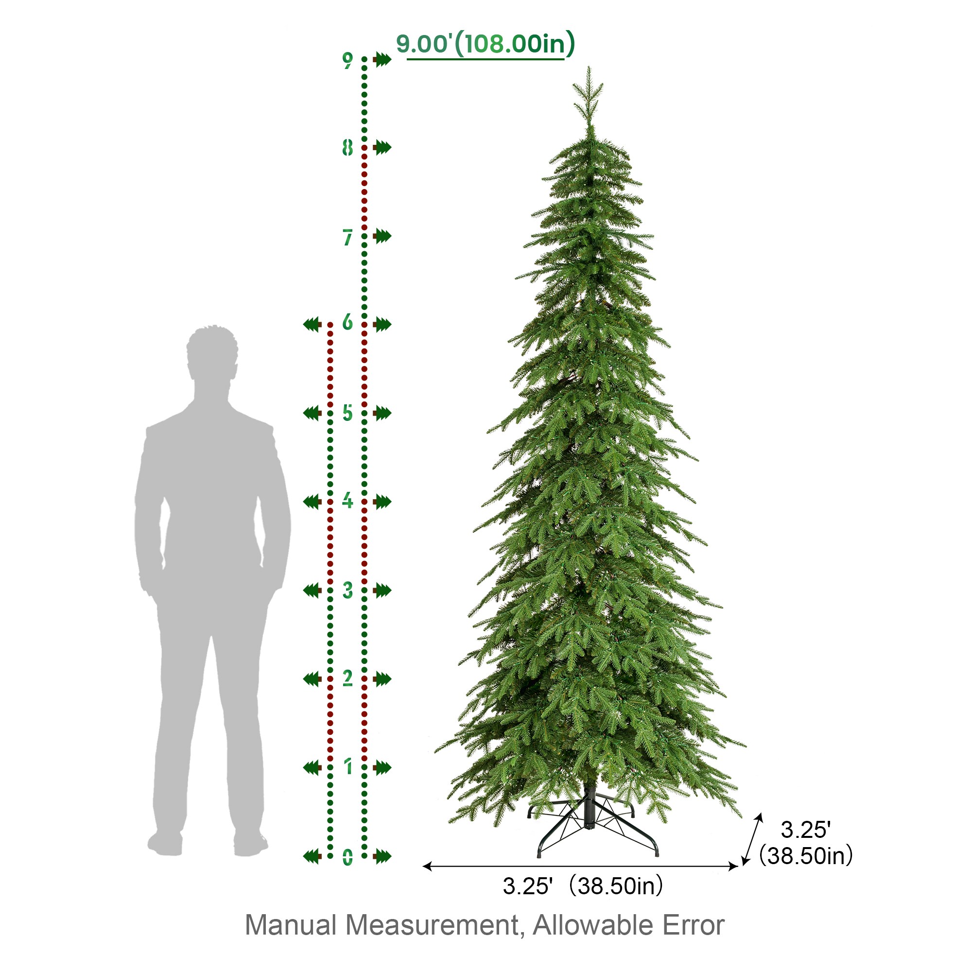 Glitzhome 2014600218 Artificial-Christmas-Trees - View #4