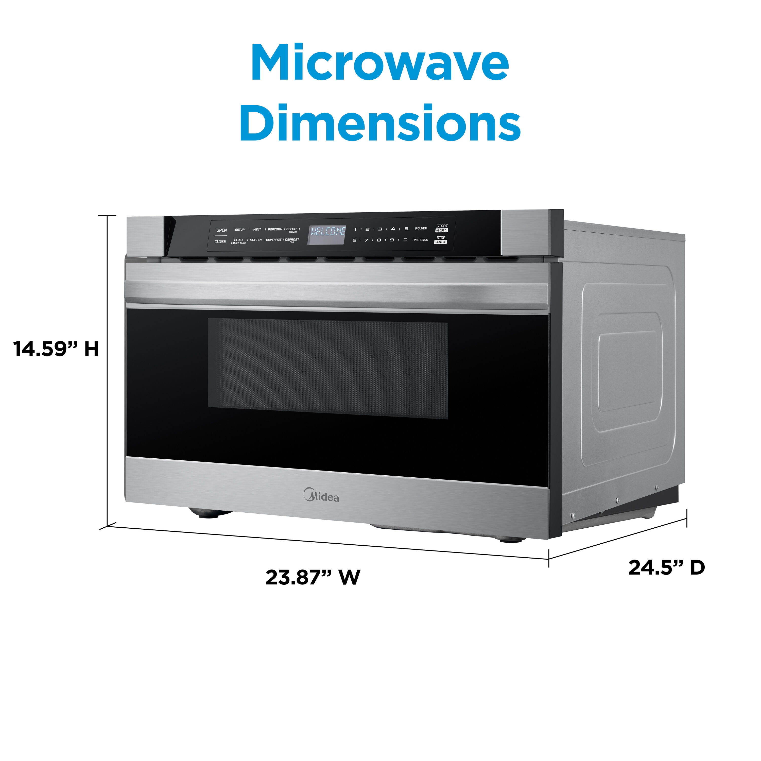 Midea MMB12S2AS Microwave-Drawers - View #5