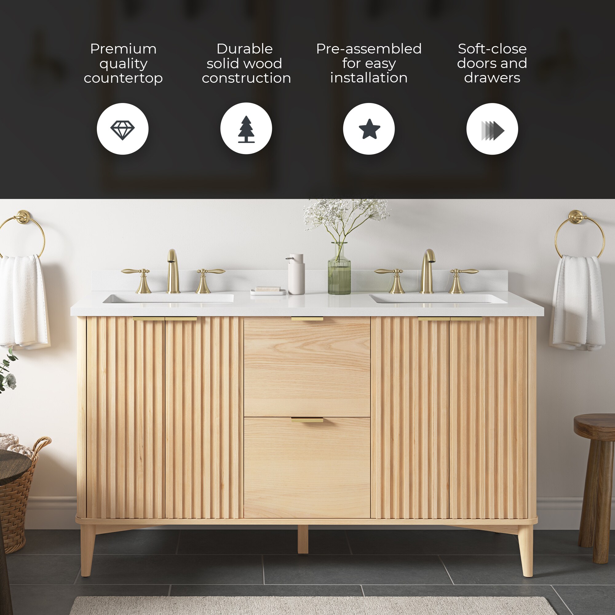OVE Decors 15VVA-BERK60-174 Bath-Vanity-Combo - View #4