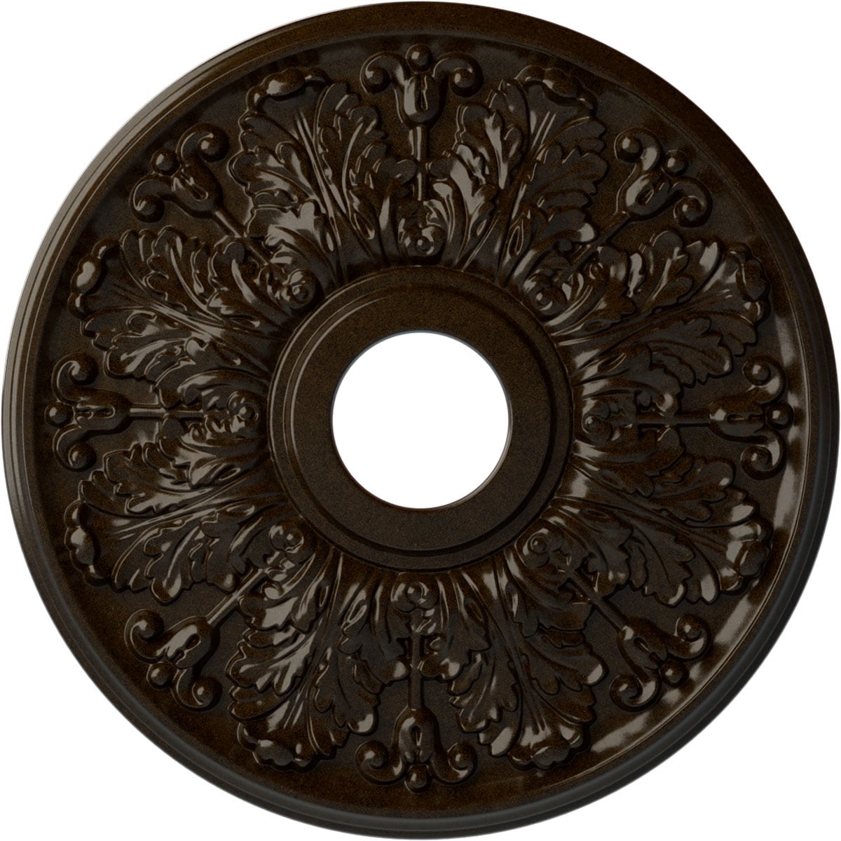 Ekena Millwork CM16APBZS Apollo 16.5-Inches W x 16.5-Inches L Painted Bronze Polyurethane Whole Ceiling Medallion