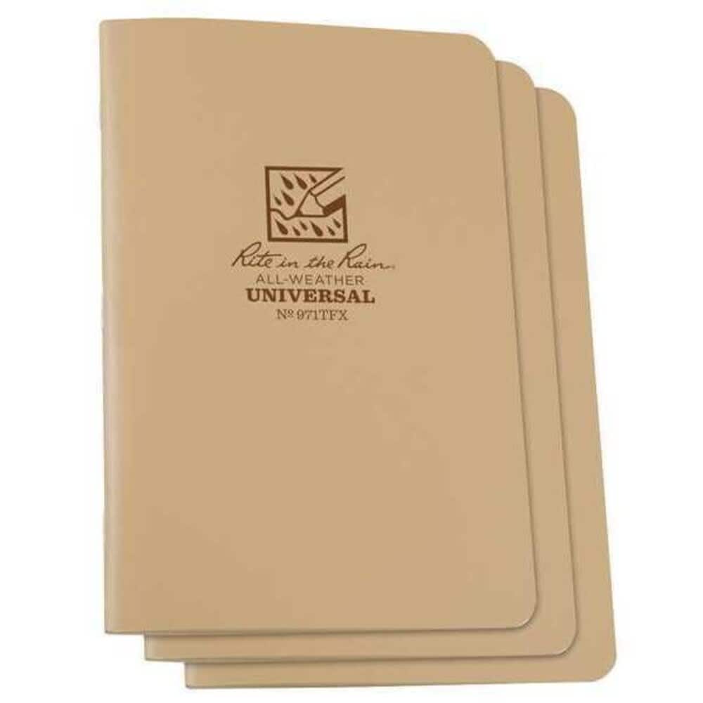 Rite in the Rain All Weather Notebook Tan Universal PK3 971TFX-M #971TFX-M