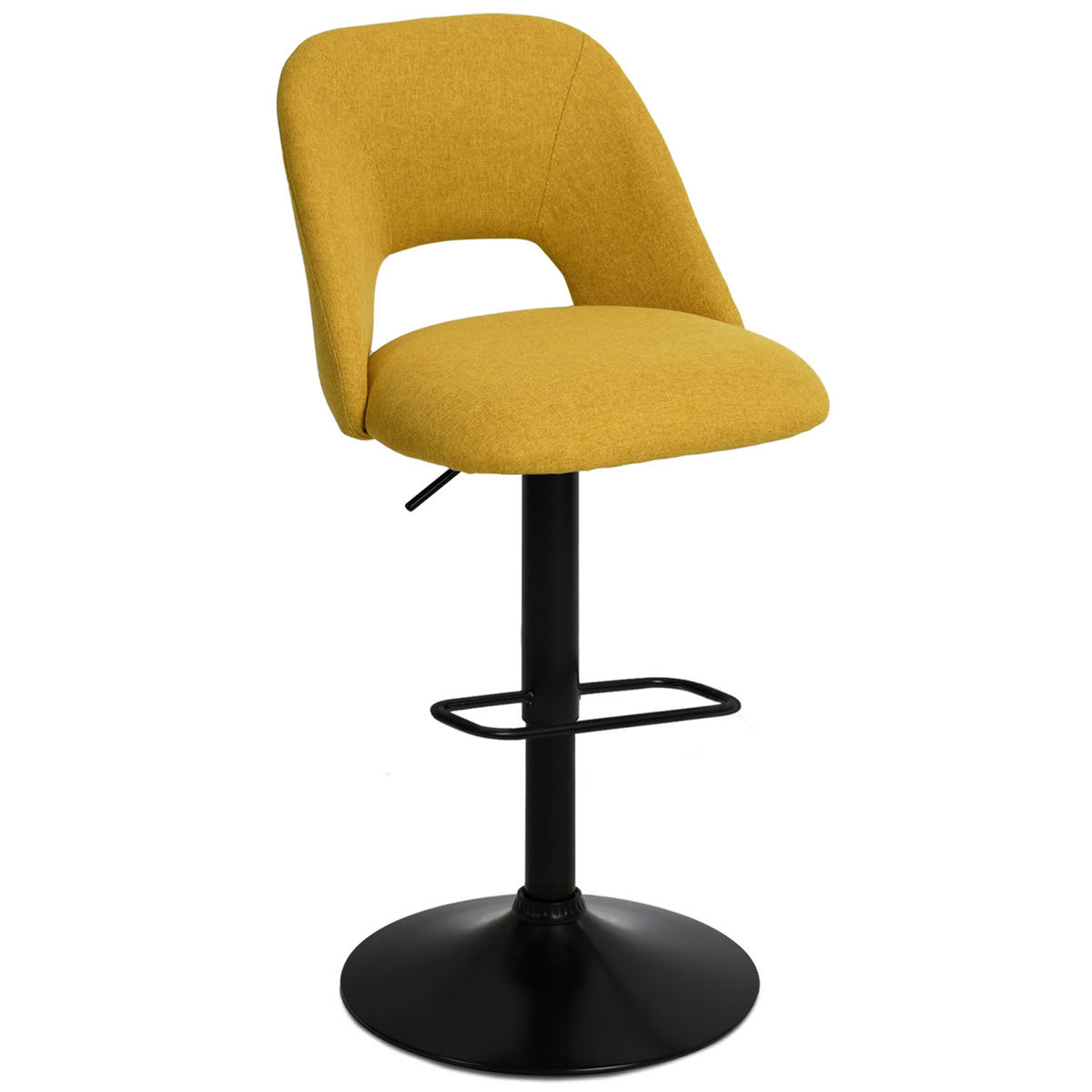 Maison Boucle EDWIN-ADJ-YELLOW stools - View #4