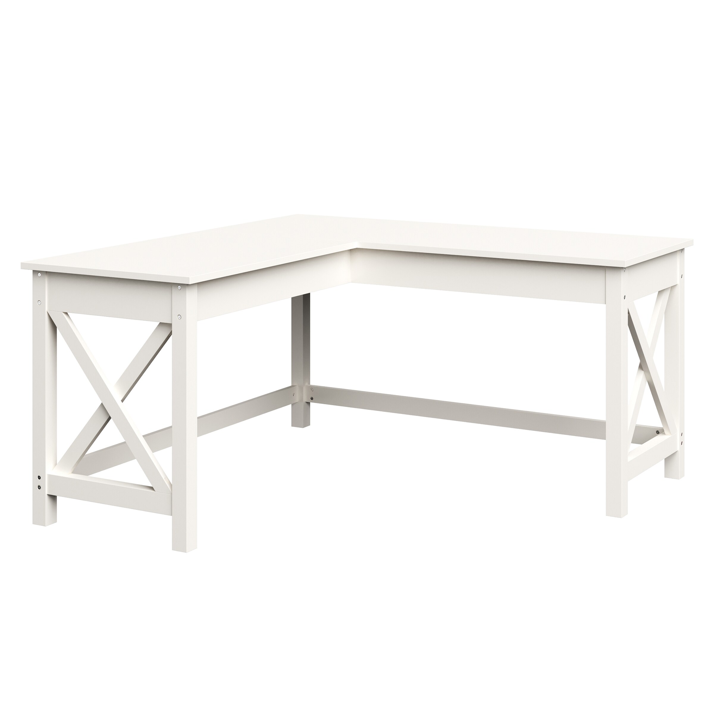 Lavish Home 80-DESK-L2-WHT desks - View #2