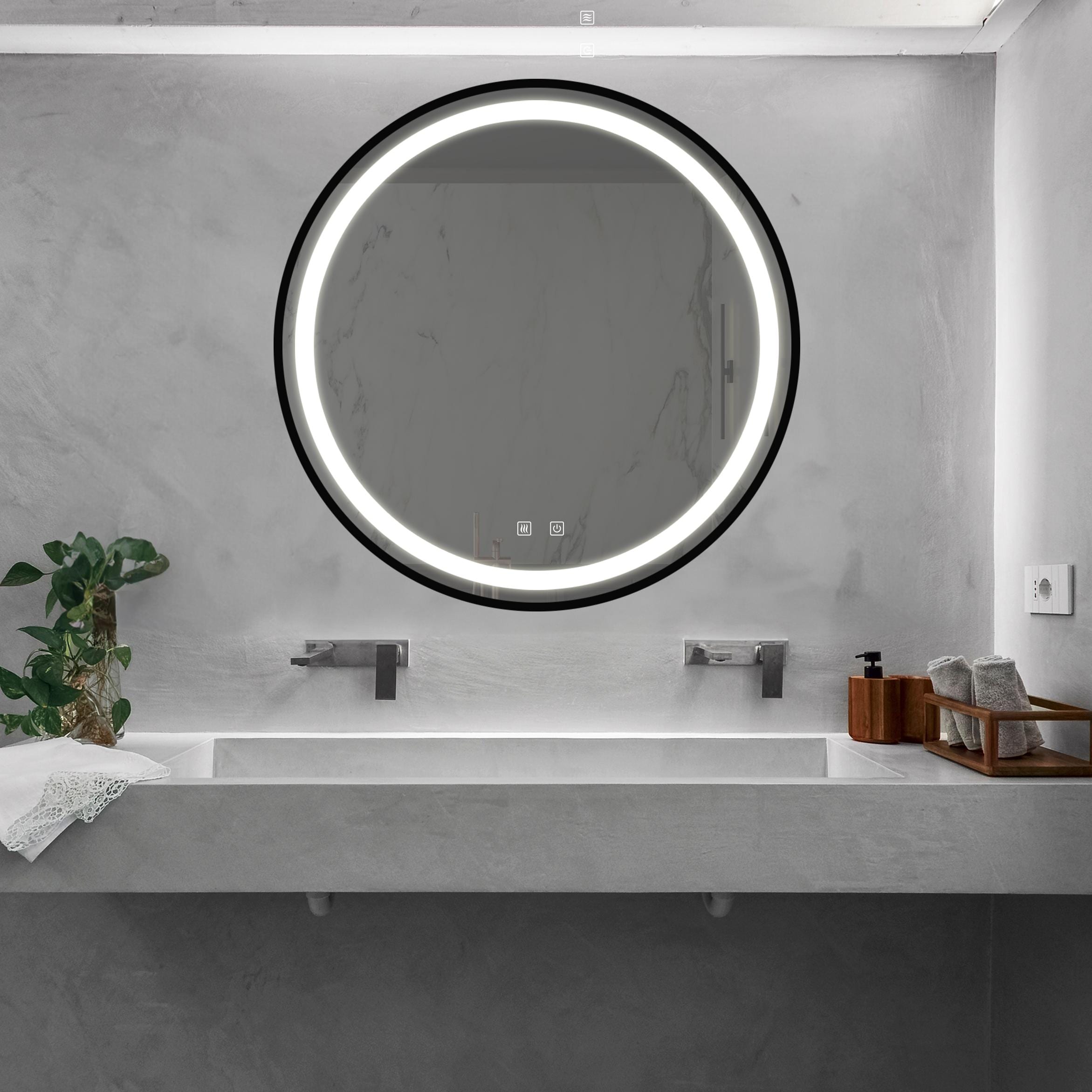 Forclover YOAE34984BK Framed-Bath-Mirrors - View #3