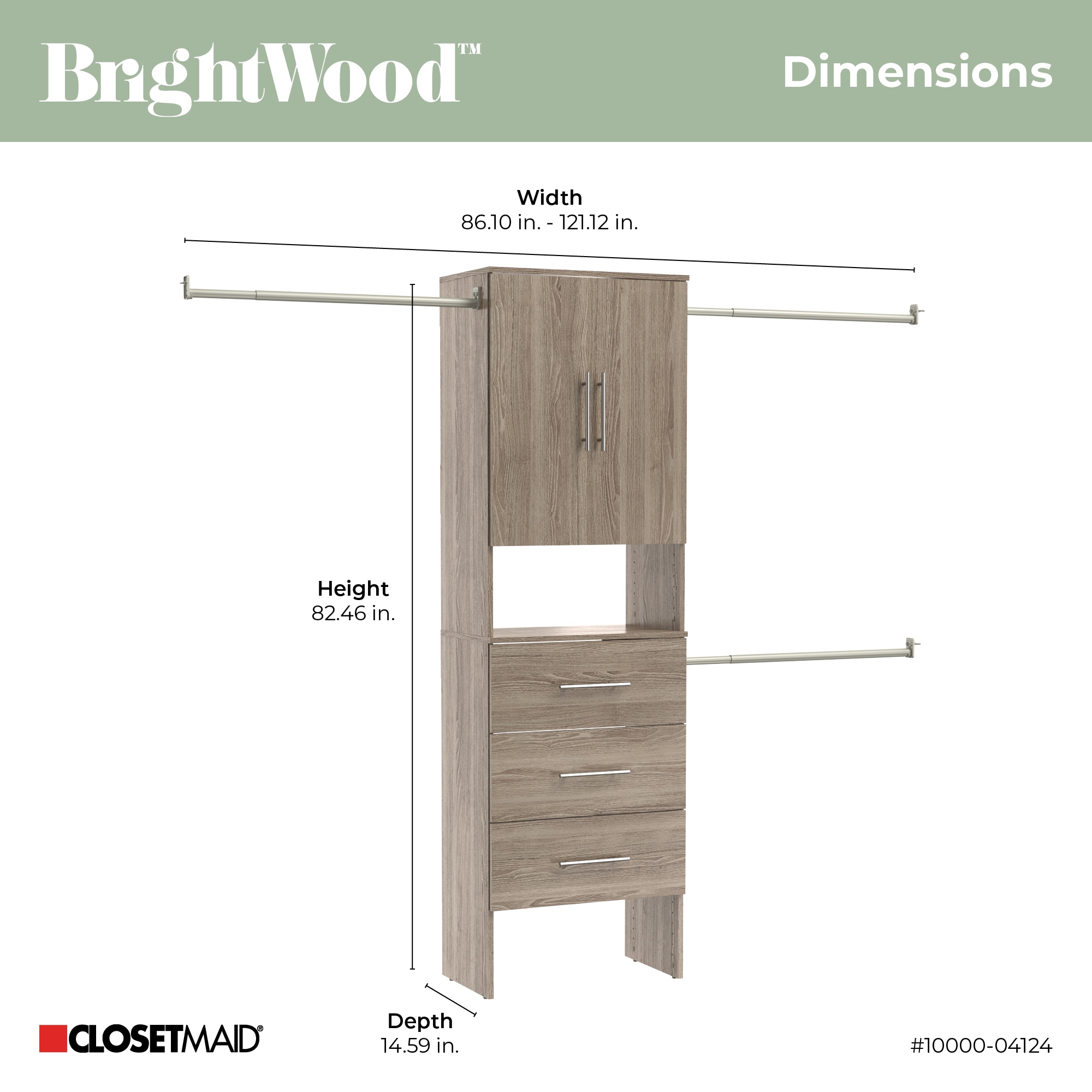 ClosetMaid 10000-04124 Wood-Closet-Kits - View #9