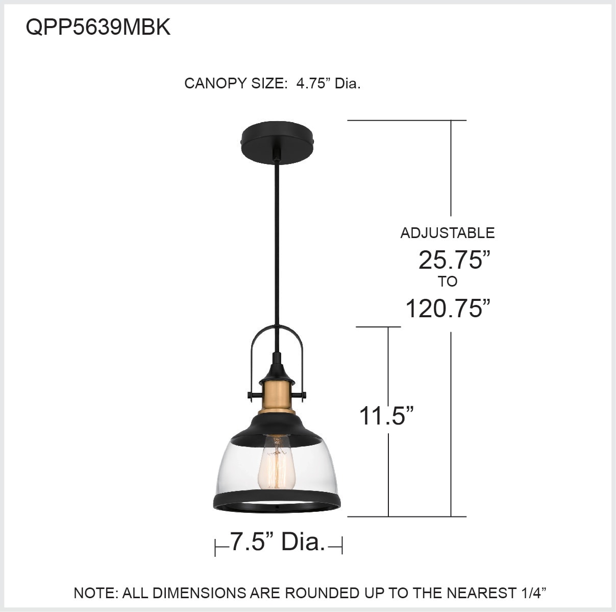 Quoizel QPP5639MBK Pendant-Lights - View #9