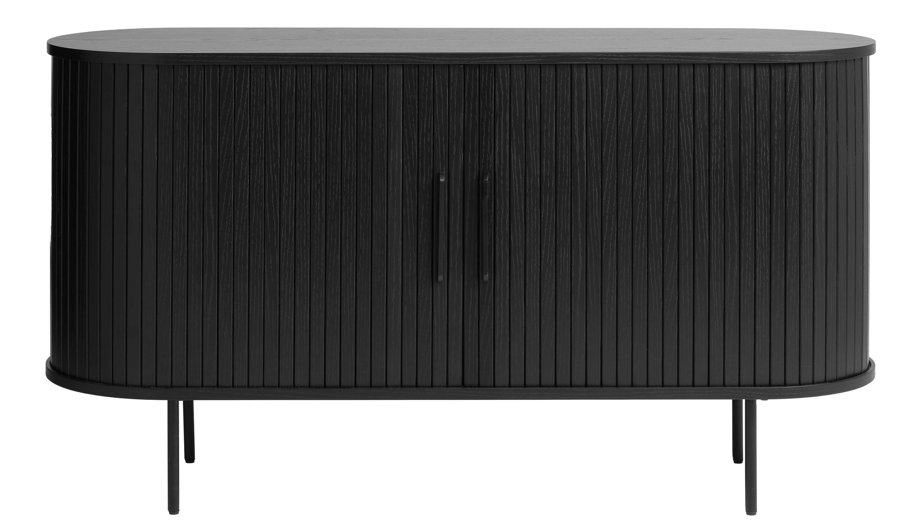  NL-4623-BLK 55-in W 2-Door Black Oak Accent Cabinet