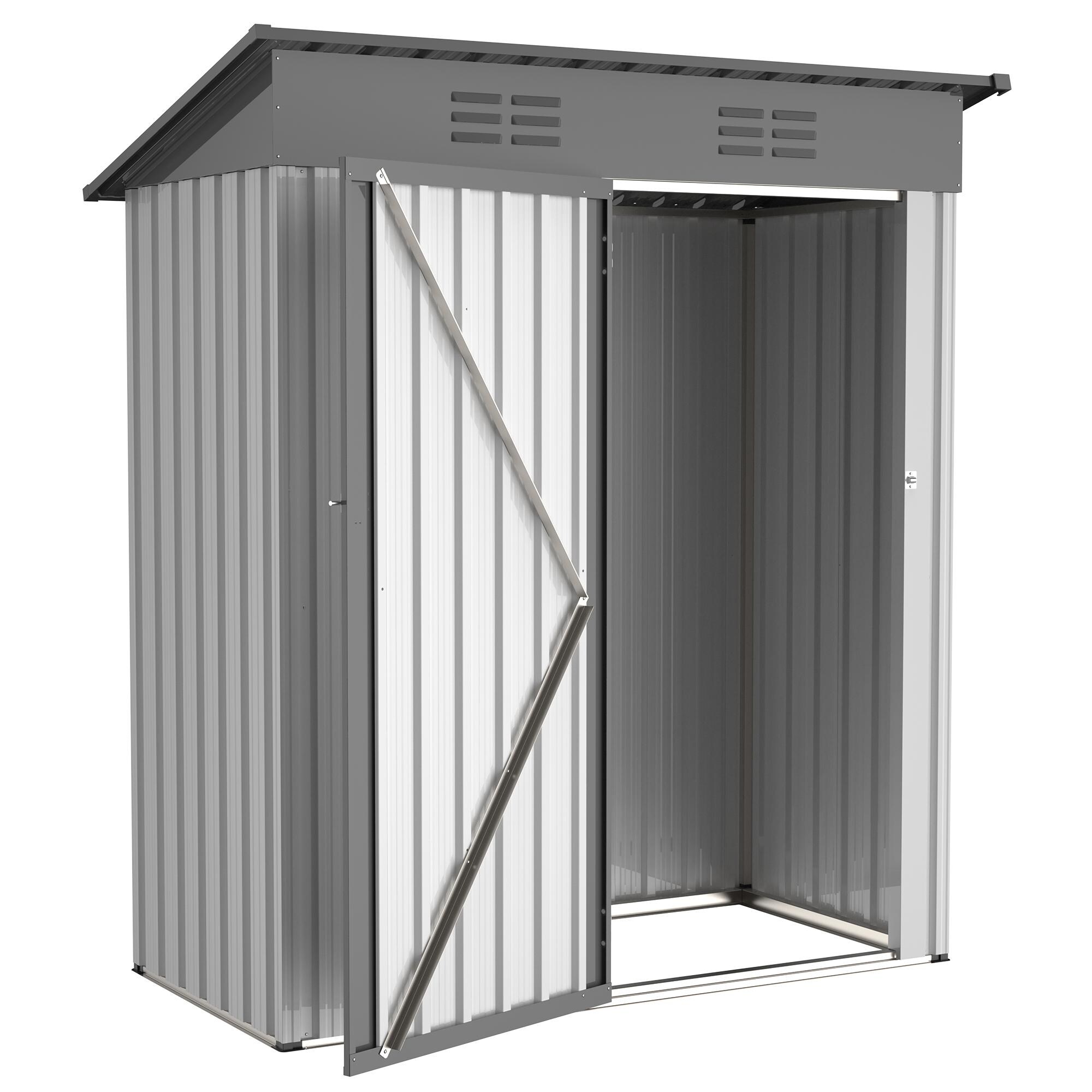 5 x 3 metal shed with floor