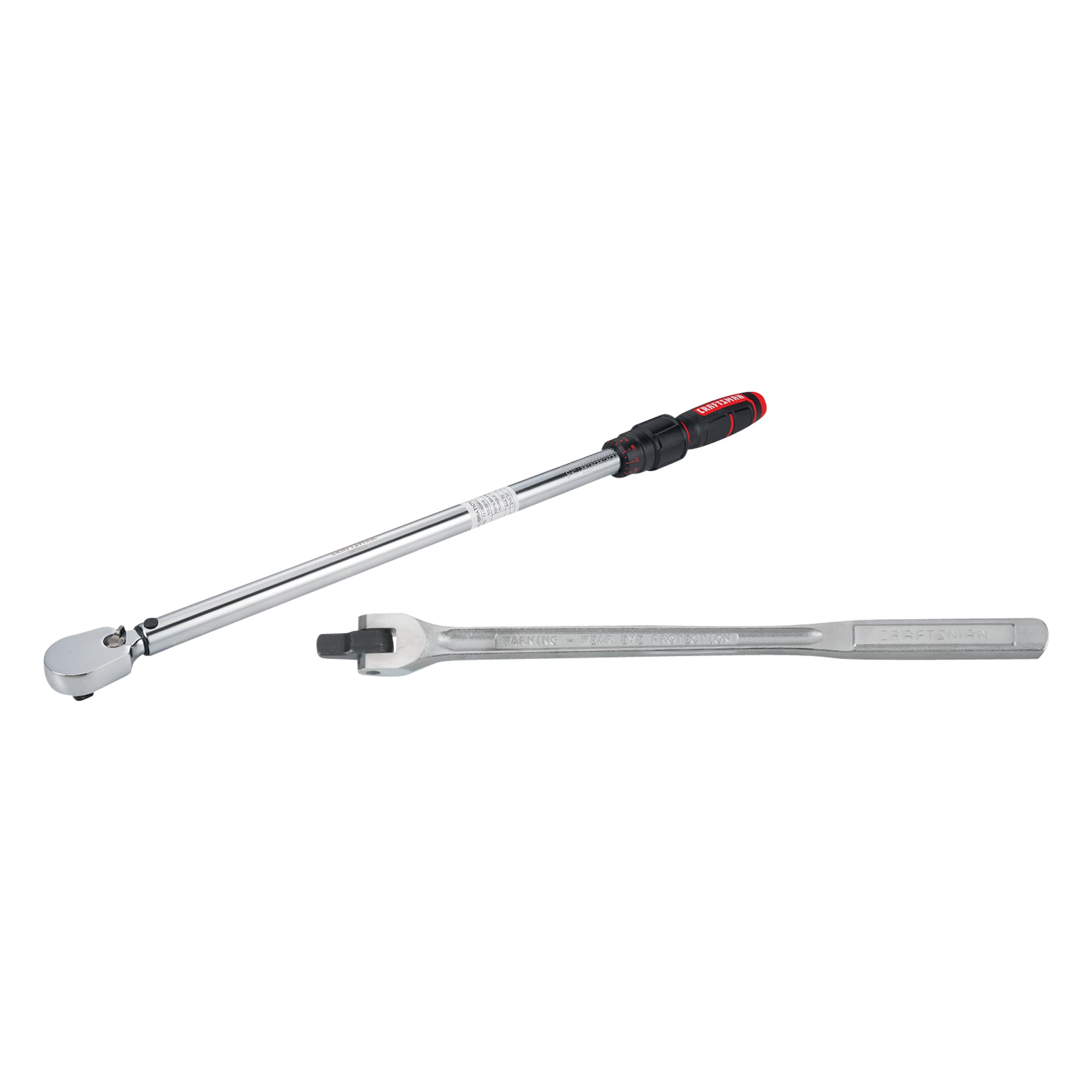 CRAFTSMAN 1/2-in Breaker Bar & 1/2-in Drive Click Torque Wrench (50-ft lb to 250-ft lb)