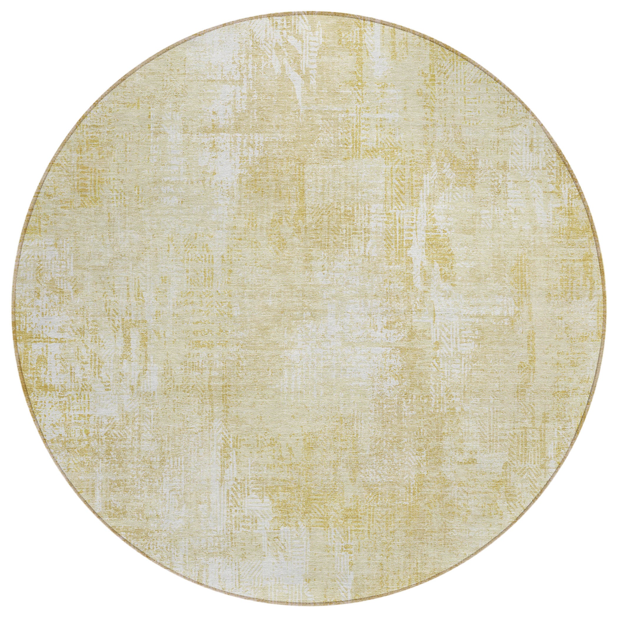 Addison Rugs ACN725BG8RO Chantille ACN725BG 8 x 8 (ft) Polyester Beige Round Indoor/Outdoor Geometric Machine washable Area rug