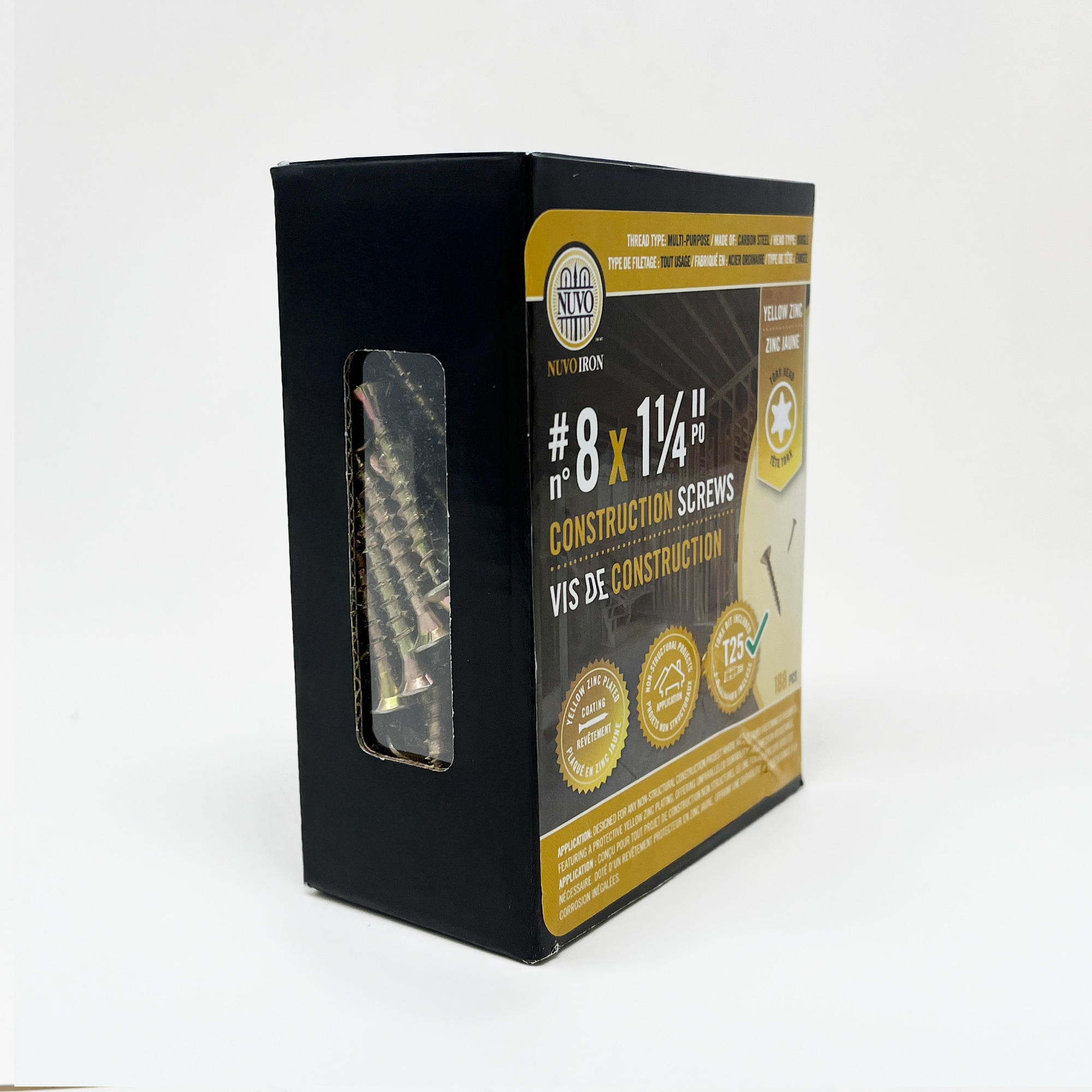 Nuvo Iron 8114GPYB Wood-Screws - View #9