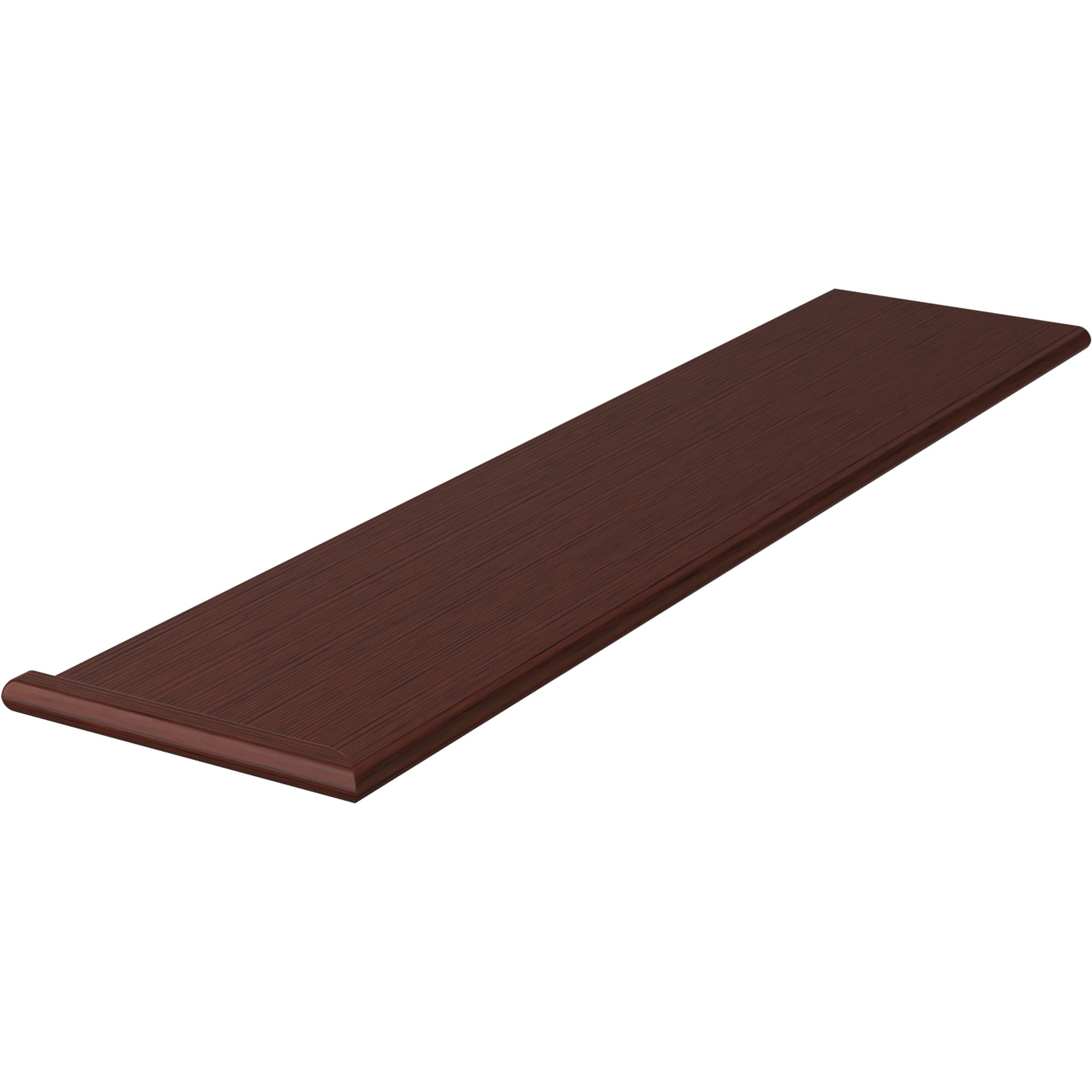 L.J. Smith Stair Systems 807011X48LH-MH 48-in x 11.5-in x 1-in Brown Mahogany Left return Bullnose Stair Tread