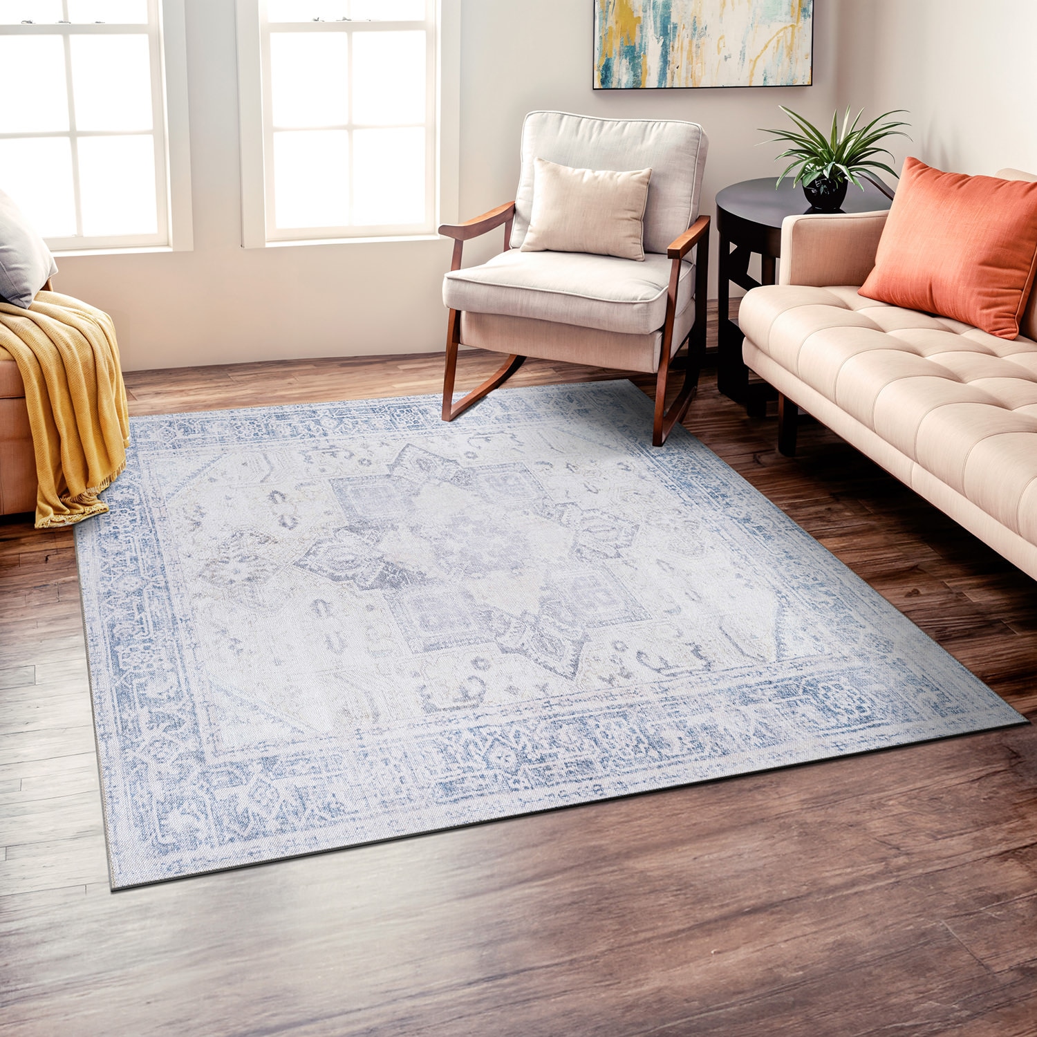 World Rug Gallery 5054BLUE6SQ rugs - View #2