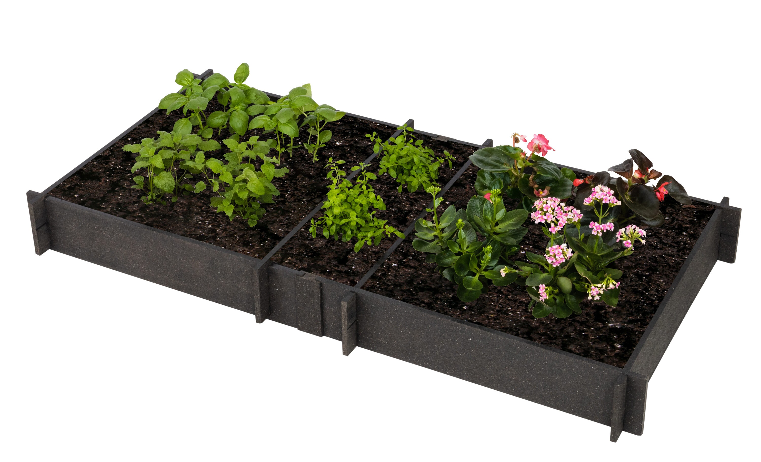 Vioscapes V-FB6X3BR5 7.5-cu ft 36-in W x 72-in L x 5-in H Coffee Brown Composite Raised Garden Bed