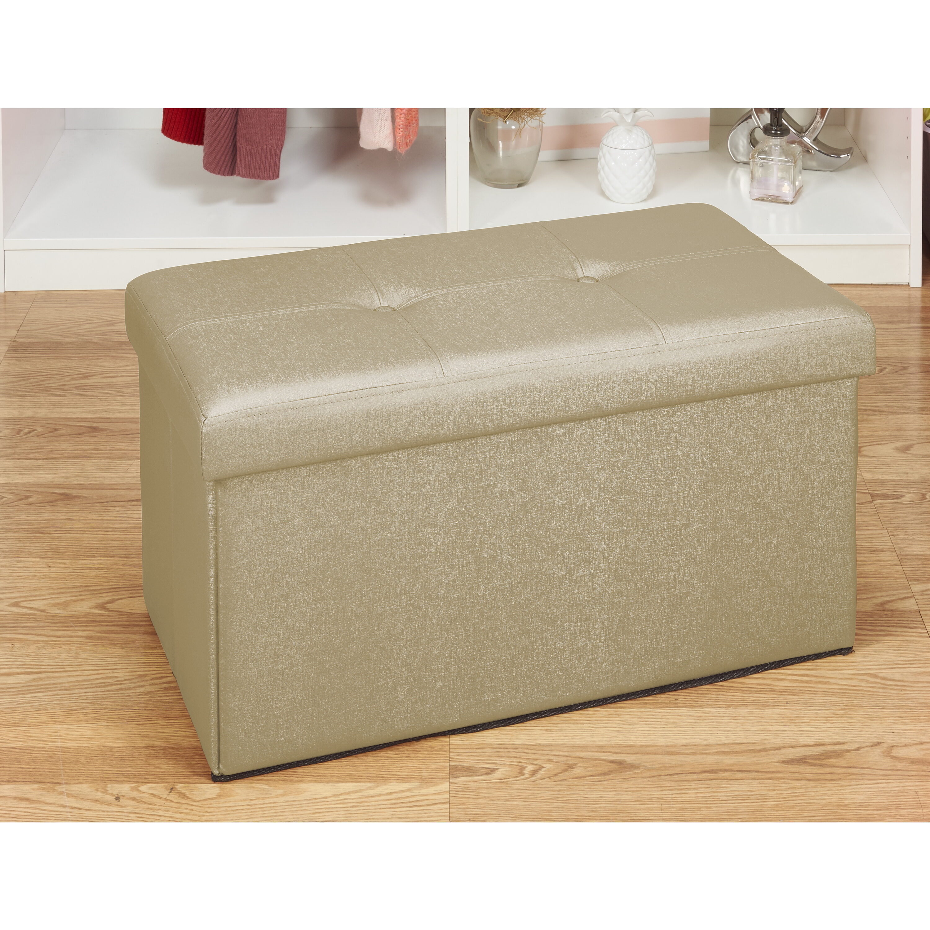 Simplify F-0647-MET-GOLD Indoor-Ottomans - View #3