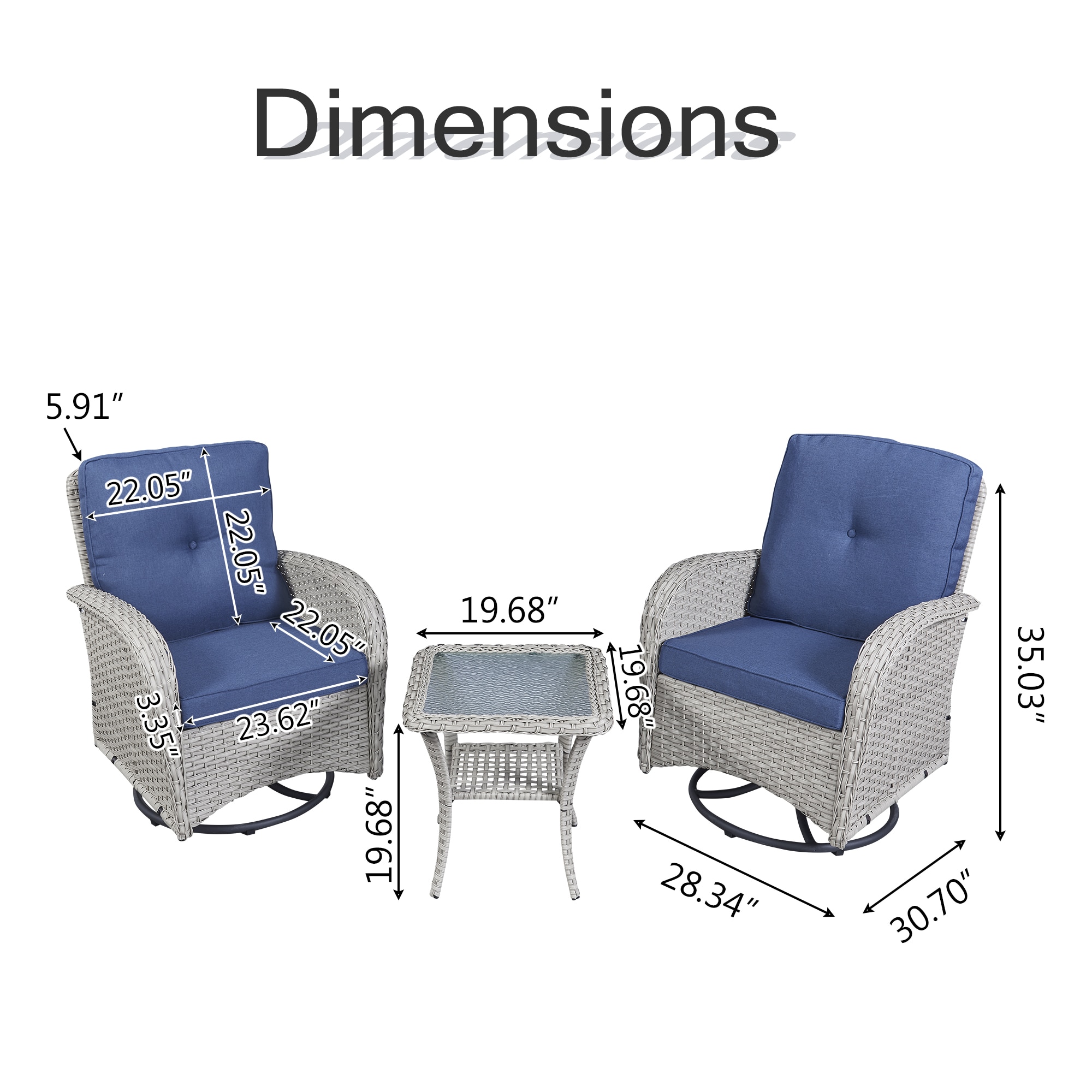 Rilyson FS041-1 Patio-Conversation-Sets - View #7