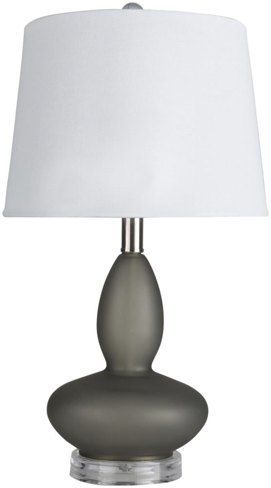 Surya KED-002 Kendrick 19-in Charcoal On/Off switch Table Lamp with Linen Shade