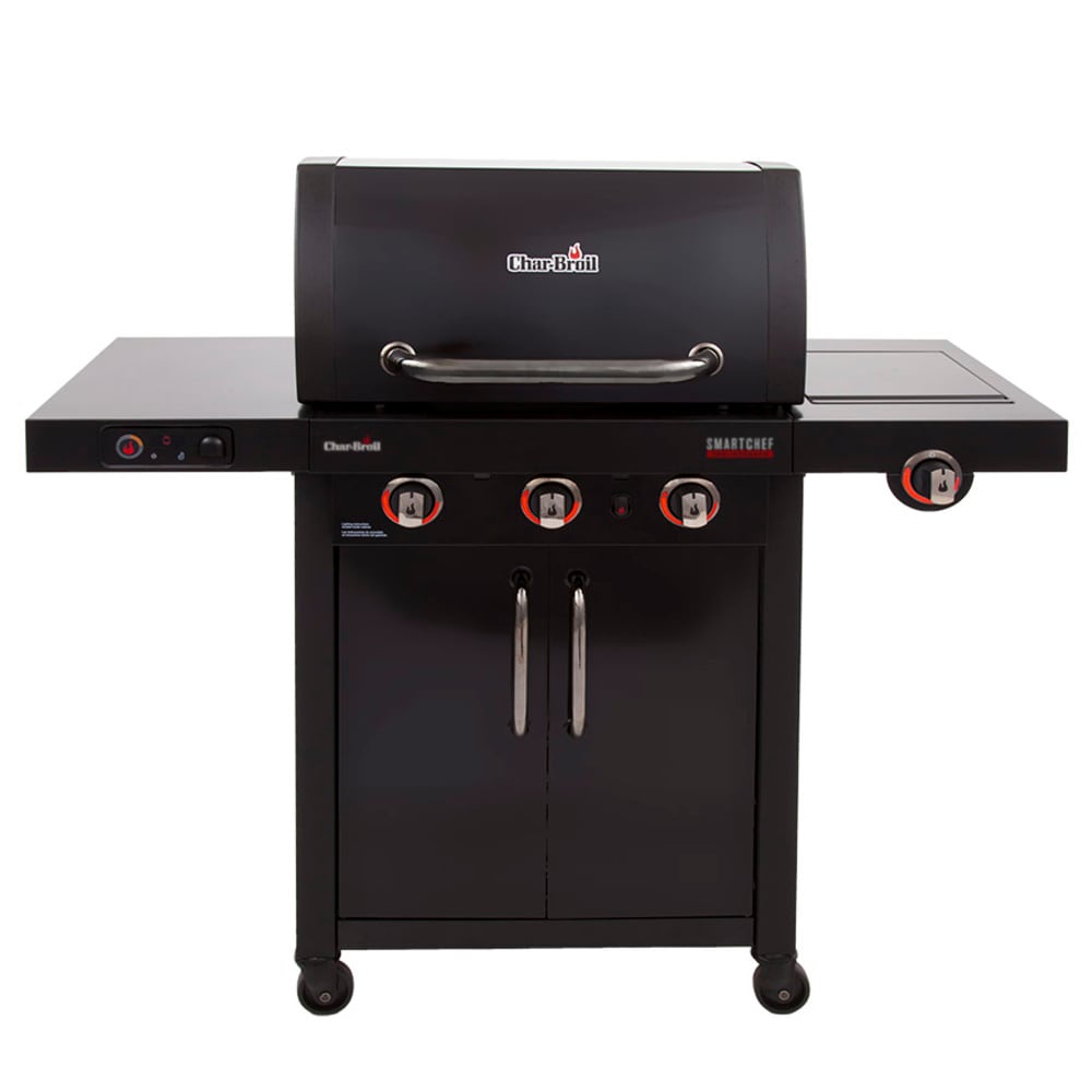 Charbroil Black 3-Burner Liquid Propane Gas Grill with 1 Side Burner