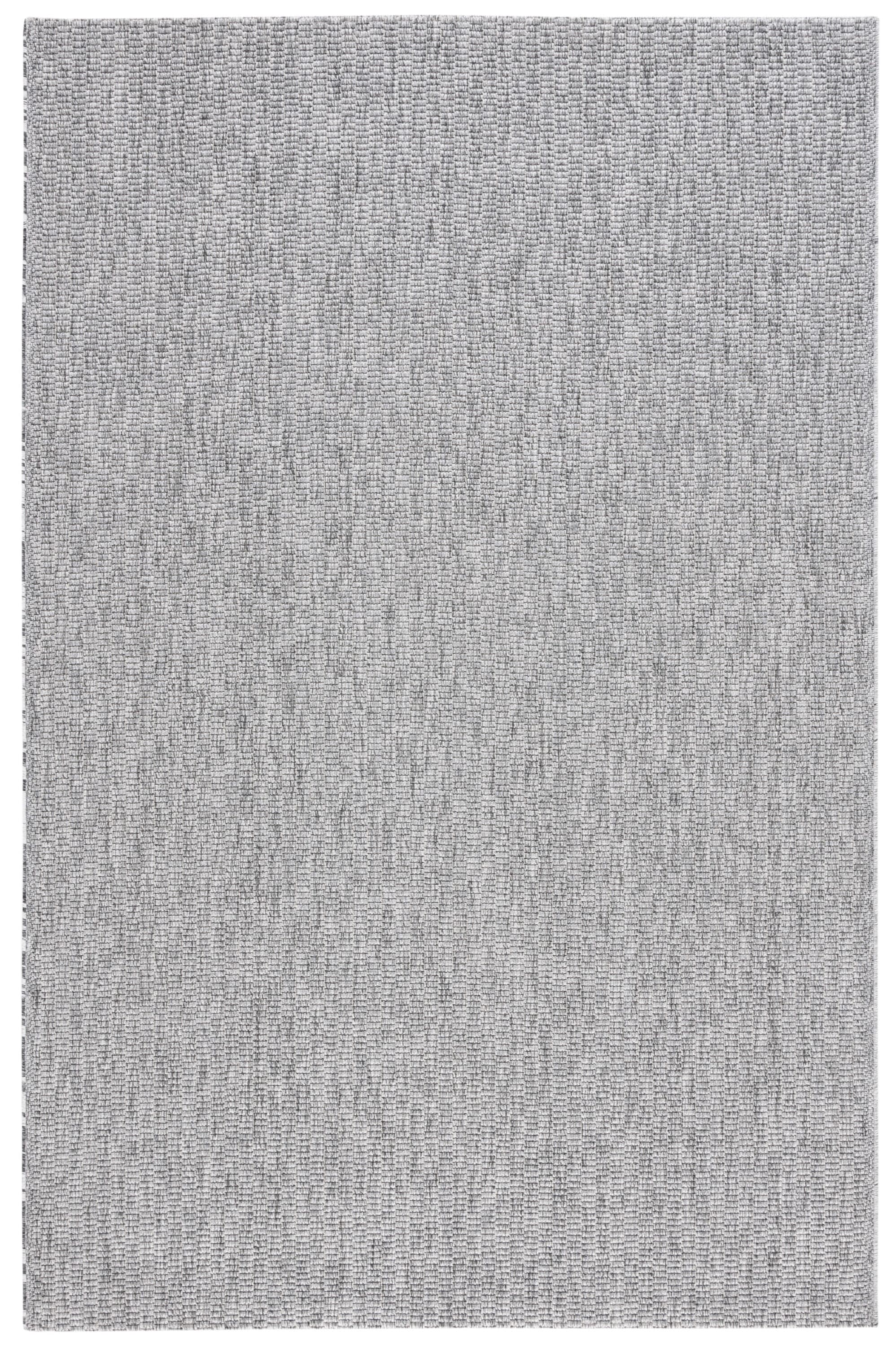 Safavieh SAW420F-5 5 x 8 (ft) Loomed Polyester/Polypropylene Dark Gray Rectangular Indoor/Outdoor Solid Mid-Century Modern Area rug