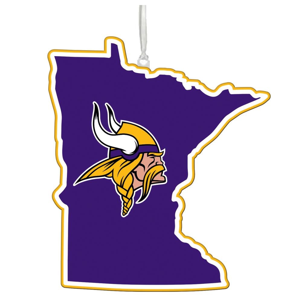 30.15 x 36 Purple & Yellow NFL Minnesota Vikings Mascot Logo Area Rug