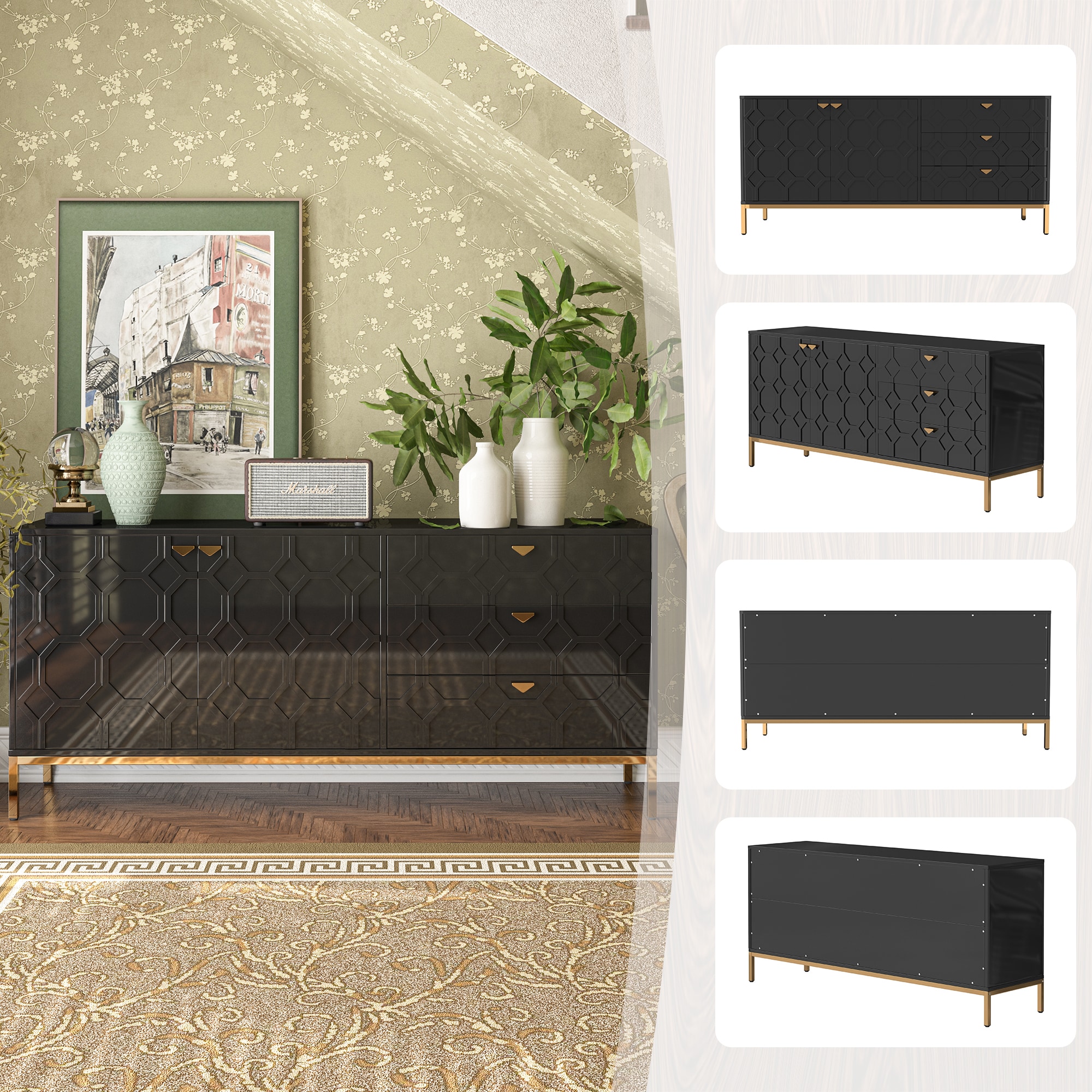 Clihome CL-JH-009018-BK-N dressers - View #12