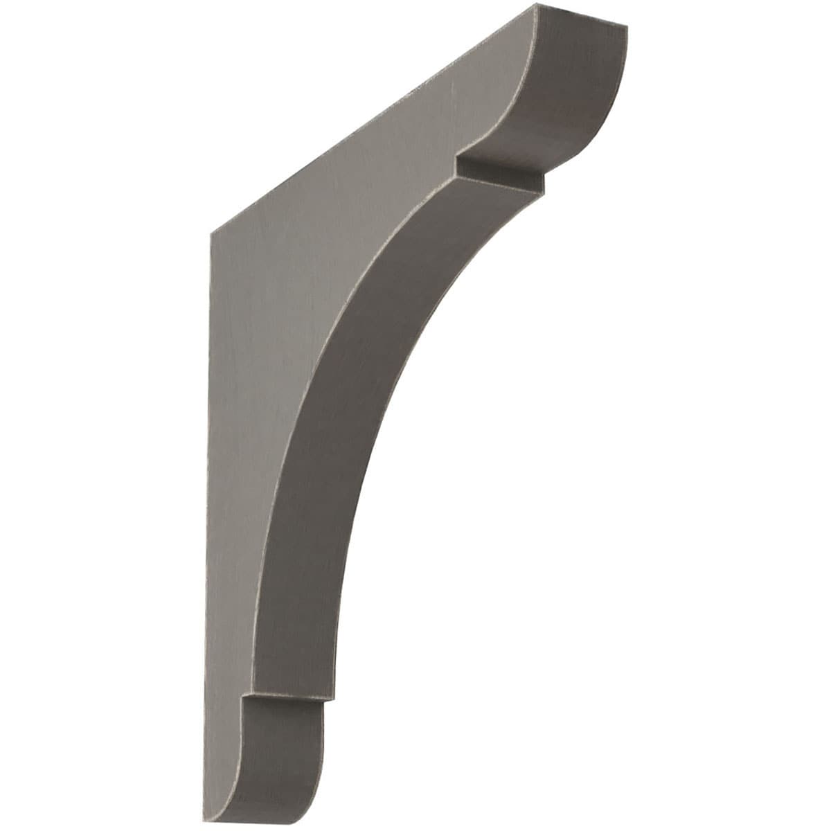 Ekena Millwork BKTWD01X12X12OLGY Extra 1-3/4-in x 12-in x 12-in Rubberwood Gray Wood Standard bracket
