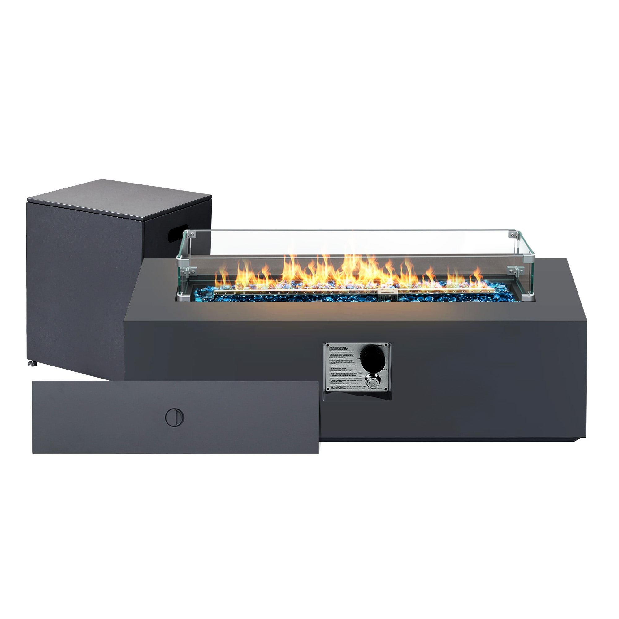 UPHA PL-42TPCFX-WH-K Outdoor-Gas-Firepits - View #2