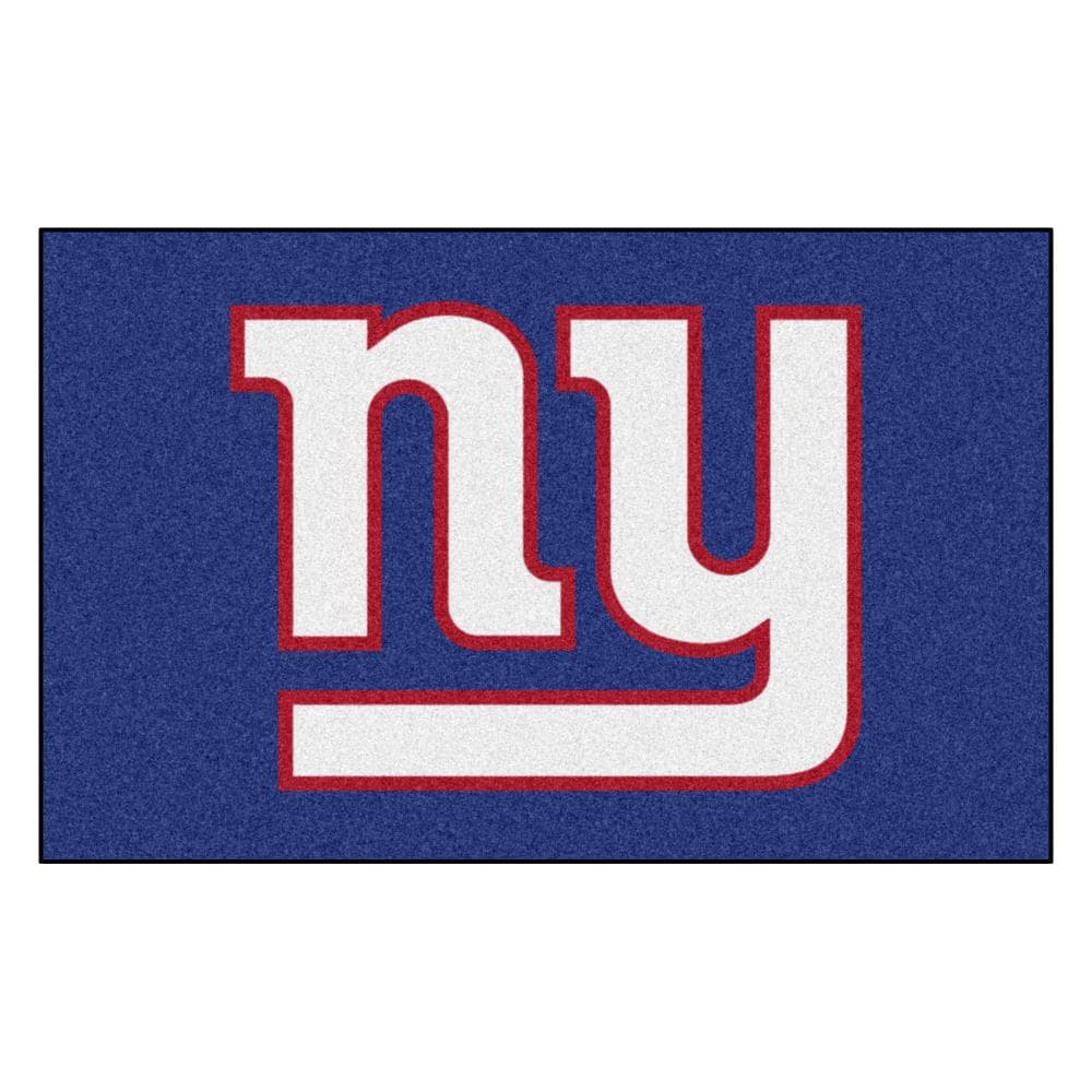 FANMATS NFL Ulti-Mat 5 x 8 Navy Indoor Solid Area Rug in the Rugs