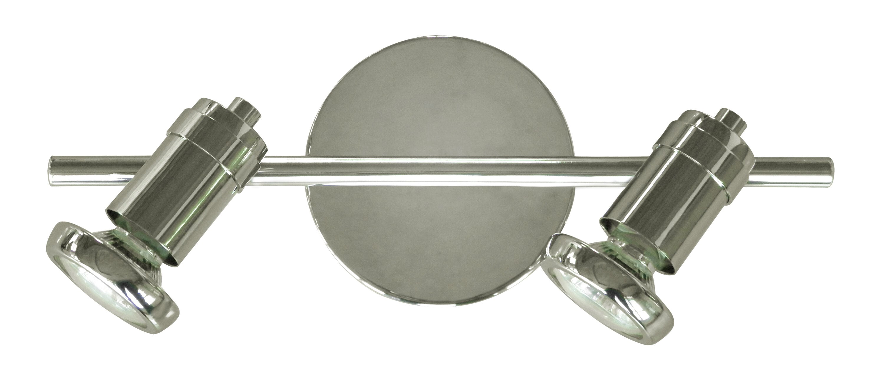 Whitfield Lighting TP391-2CH Sheldon 2-Light Chrome LED Flush Mount Light