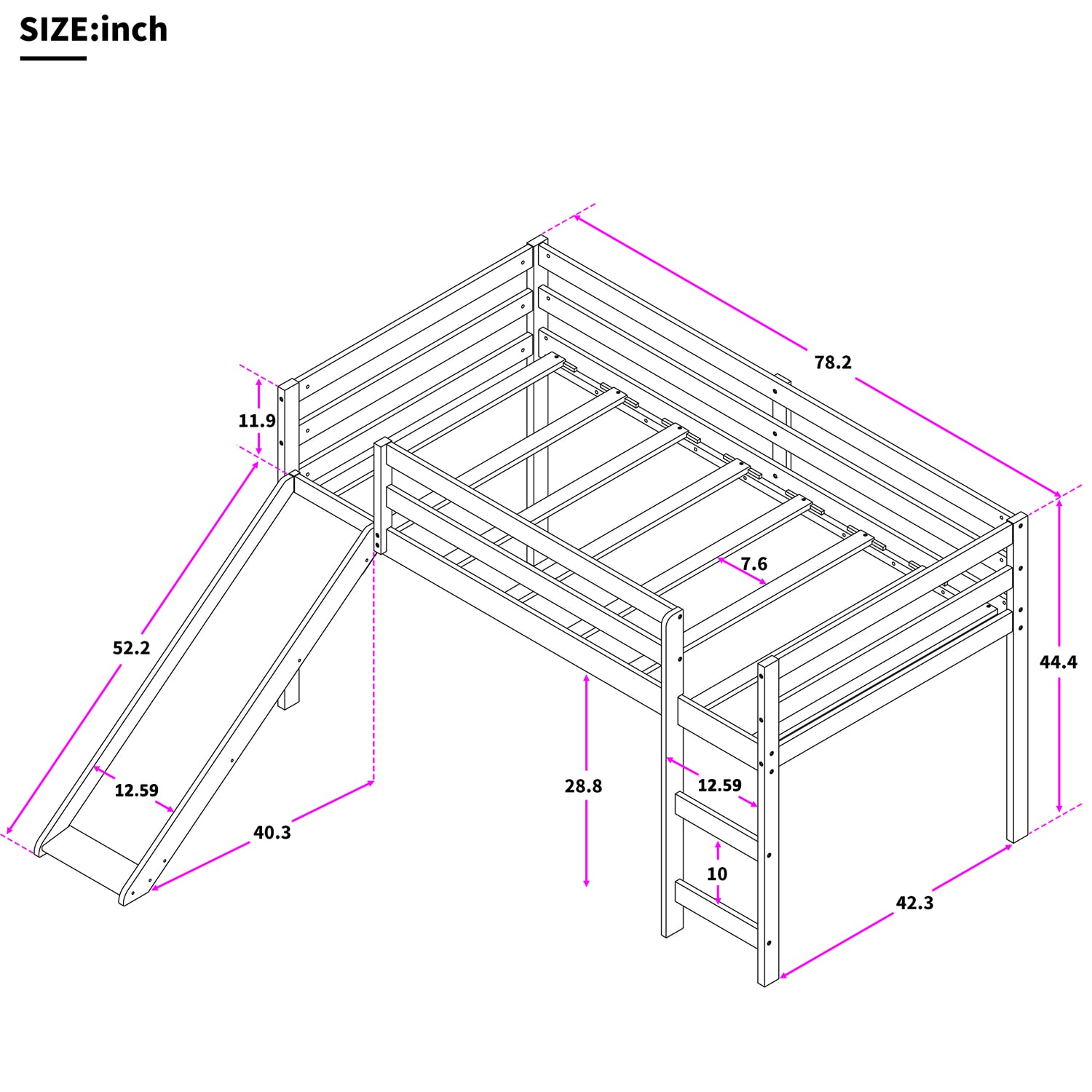CASAINC LY-WF191904AAK Bunk-Beds - View #3