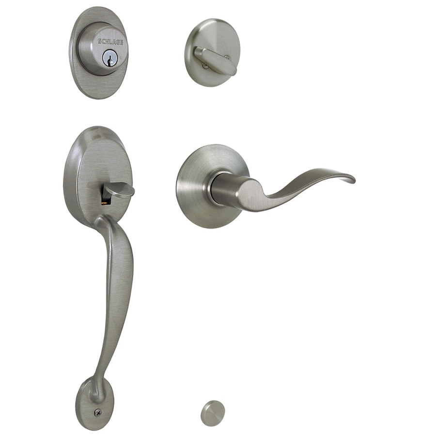 Schlage Single Cylinder Antique Pewter Single Cylinder Deadbolt in