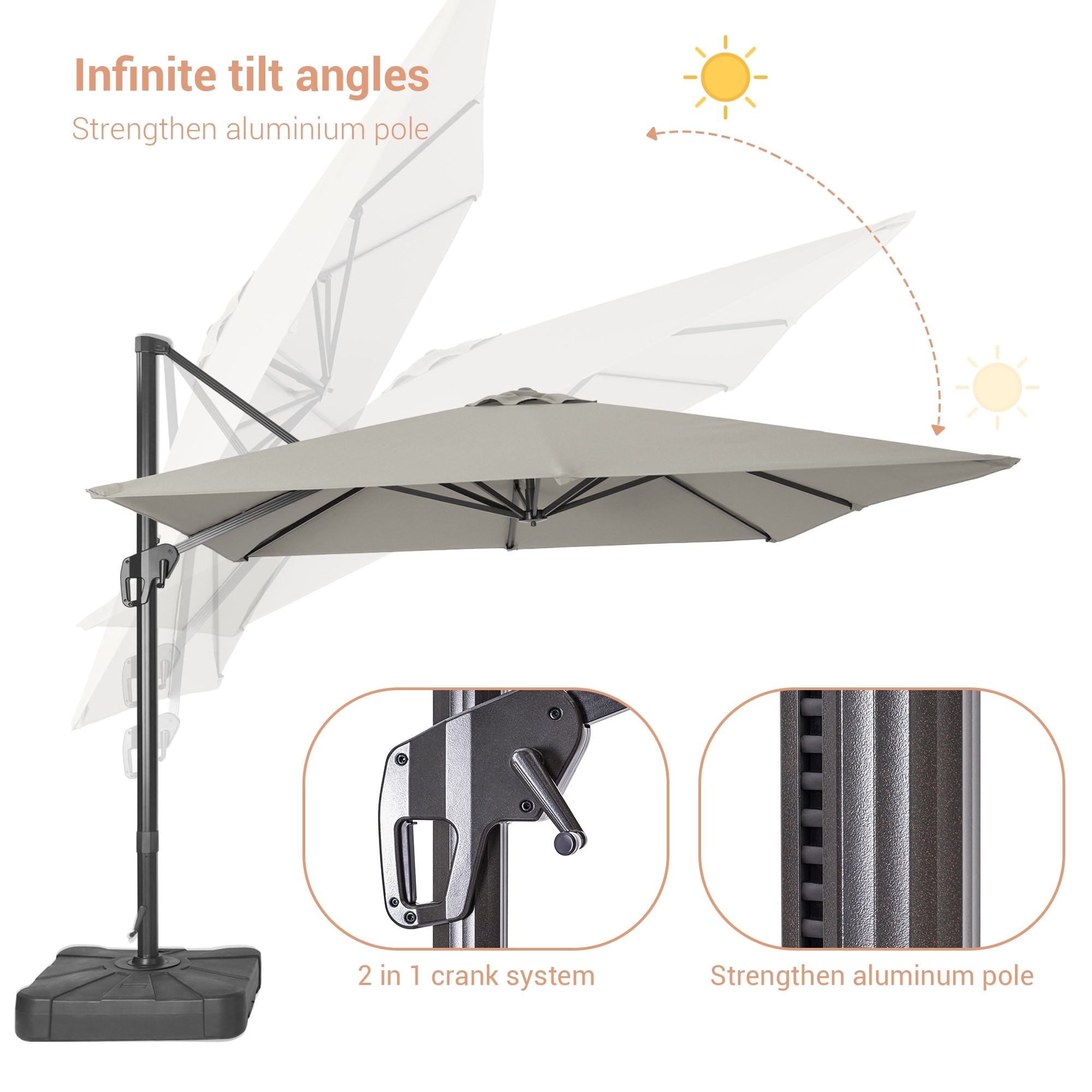 ACEGOSES LW-1010-GY Umbrellas-2 - View #2