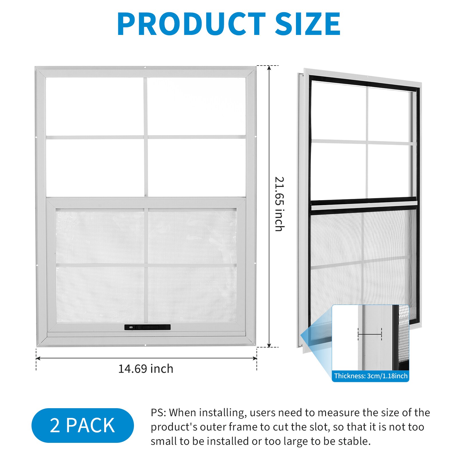 Garvee UTYWVRL2485 Horizontal-Sliding-Window-Guides - View #2