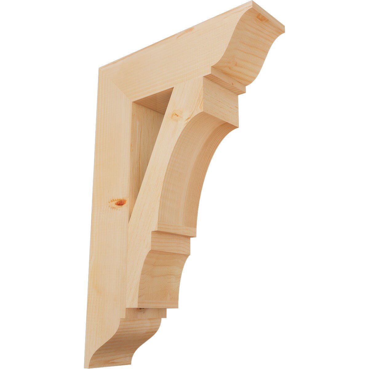 Ekena Millwork BKT06X22X34BOA01SDF Balboa traditional smooth 5-1/2-in x 22-in x 34-in Douglas fir Brown Wood Standard bracket